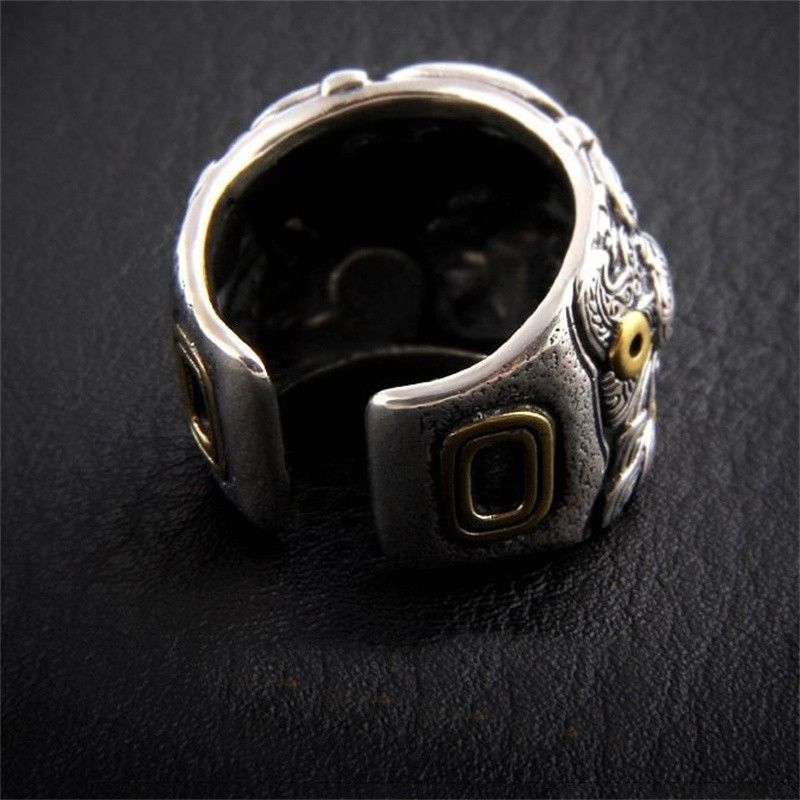 Vintage RESIZABLE Domineering Divine Beast Pattern Taotie Ring Size ONE SIZE - 5 Thumbnail
