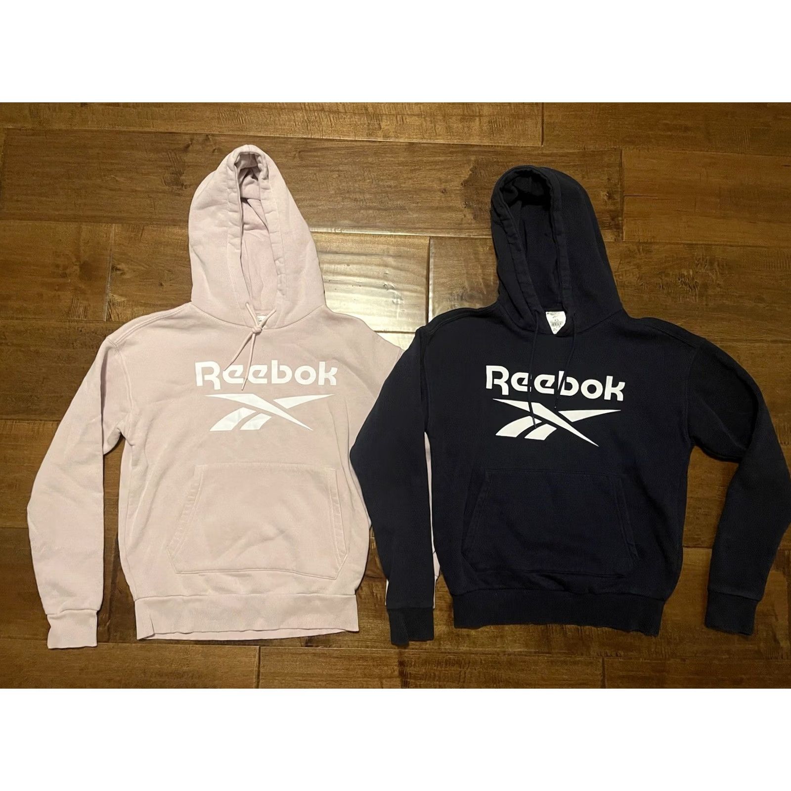 Reebok Reebok Hoodie Sweatshirt Men's XS Fleece Pullover Identity Stacked Logo Multicolor x2 Size US XS / EU 42 / 0 - 2 Thumbnail