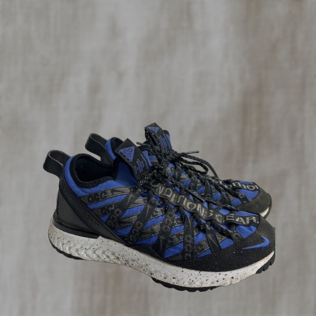 Nike Nike ACG React Terra Gobe Shoe Low Top Men US 5.5 Royal Blue Green BV6344-400 2018 2019 Trail Runner Nike Size US 5 / EU 37 - 1 Thumbnail