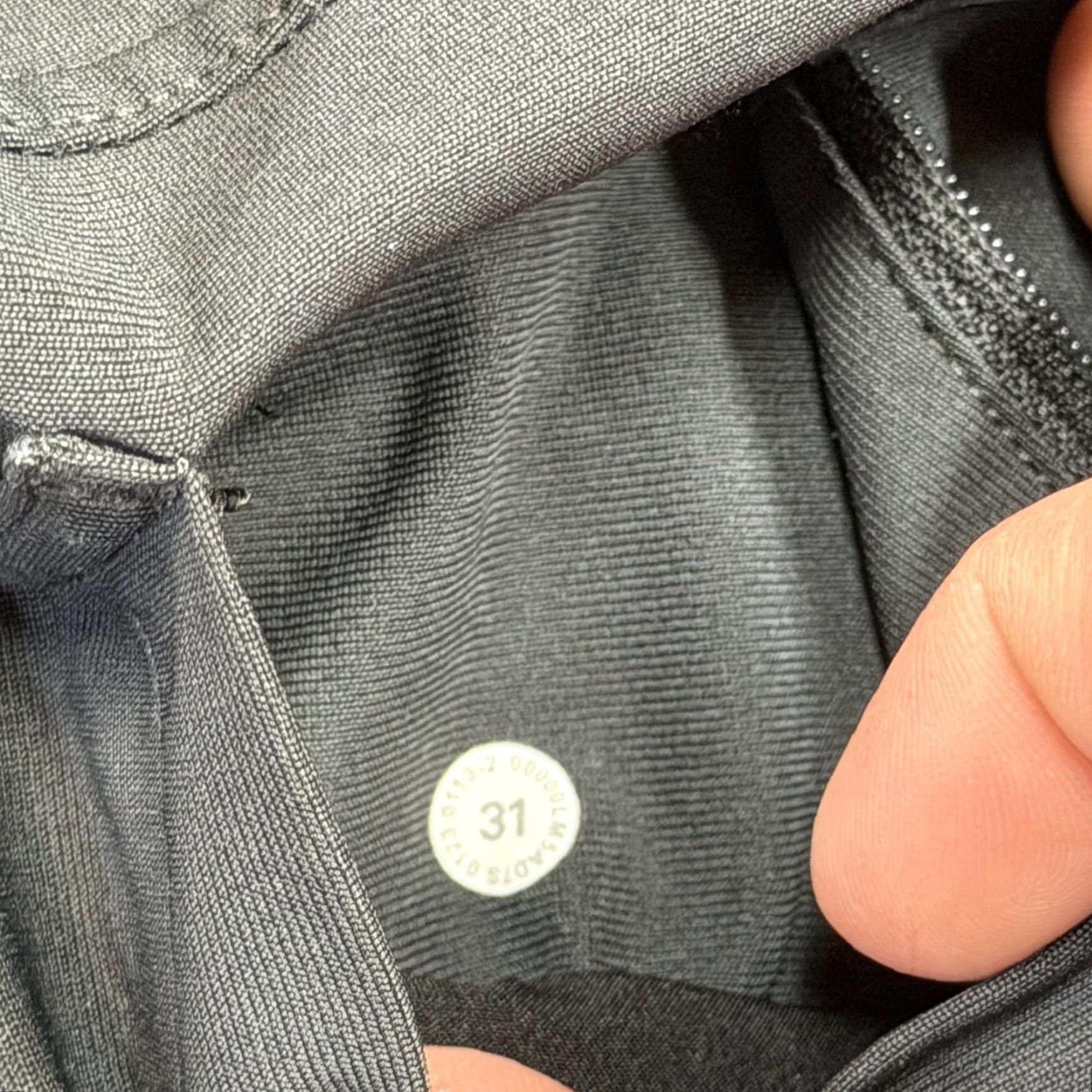 Lululemon Lululemon Pants Mens 31 x 27 Chino Tech Warpstreme Office Golf Slim Flat Front Pockets Gray Tight Tapered Casual Zip Size US 31 - 6 Thumbnail