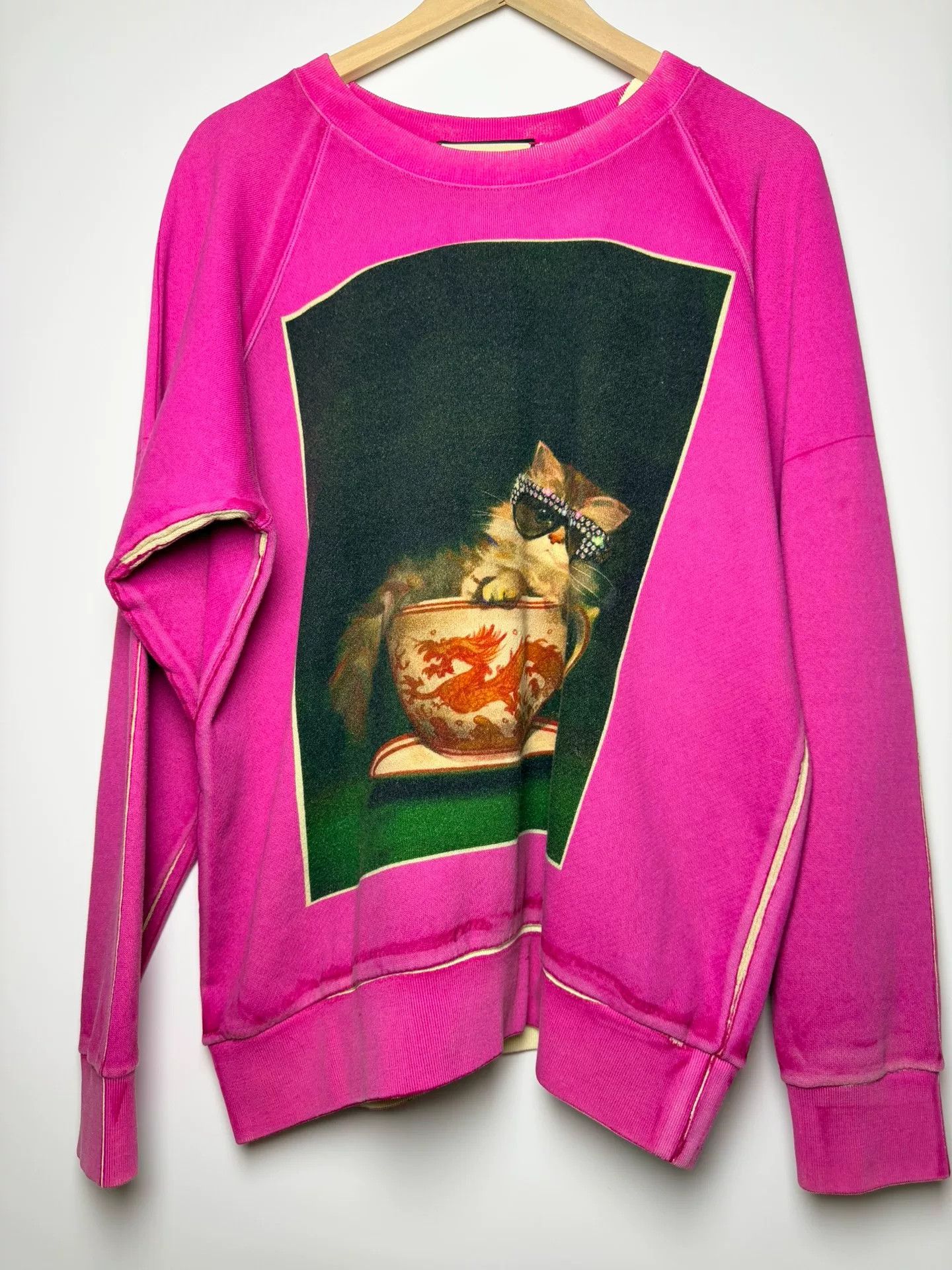 Gucci Gucci Cotton Printed Pink Hoodie S Women Size S / US 4 / IT 40 - 1 Thumbnail