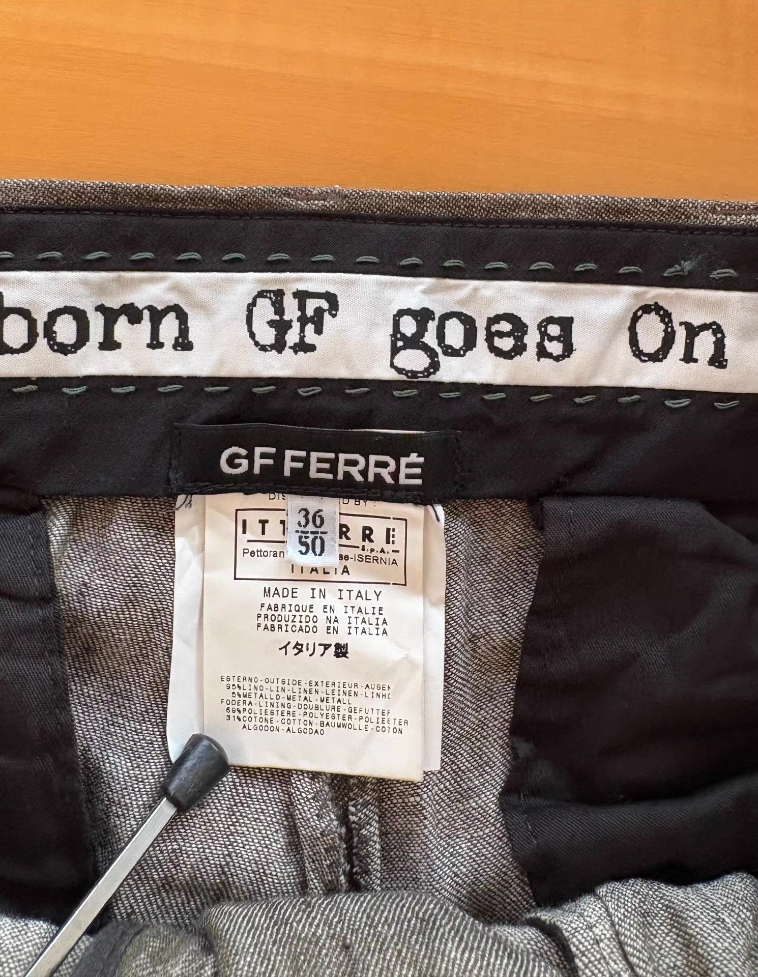 GF Ferre GF Ferre Men's Linen-blend Trousers Ｑ21 Size US 34 / EU 50 - 6 Thumbnail