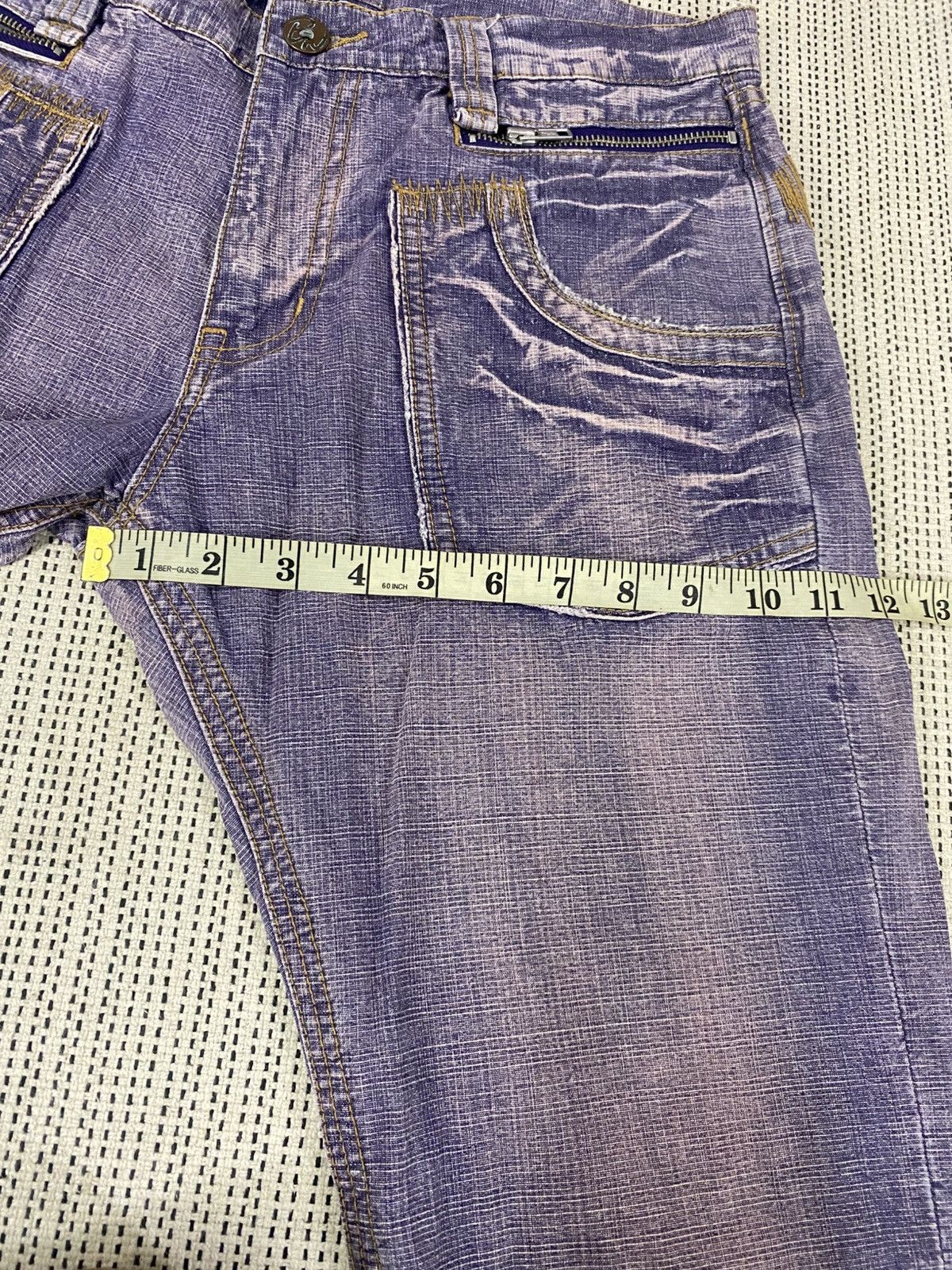 If Six Was Nine Back Number Vintage Wash Bootcut Denim Jeans Distressed Fade Size US 33 - 13 Thumbnail