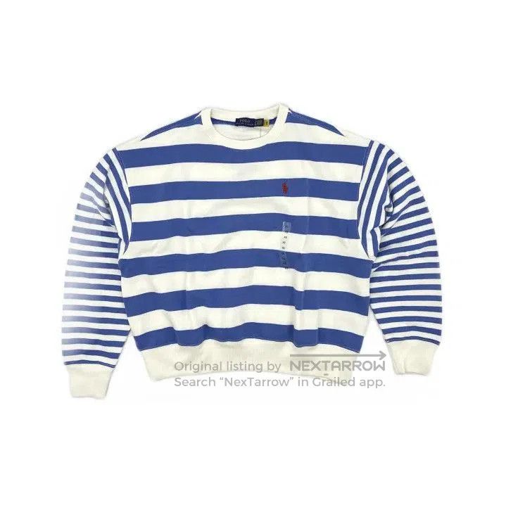 Polo Ralph Lauren Polo Ralph Lauren Unisex Wide Stripe Long Sleeve Sweatshirt Size US S / EU 44-46 / 1 - 2 Thumbnail