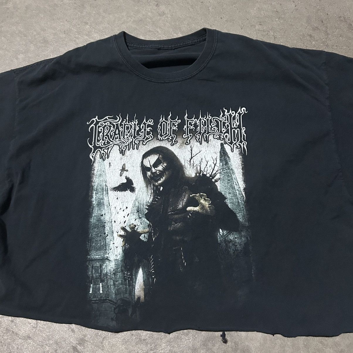 Band Tees Cradle of filth crop top tee shirt Size US XL / EU 56 / 4 - 4 Thumbnail