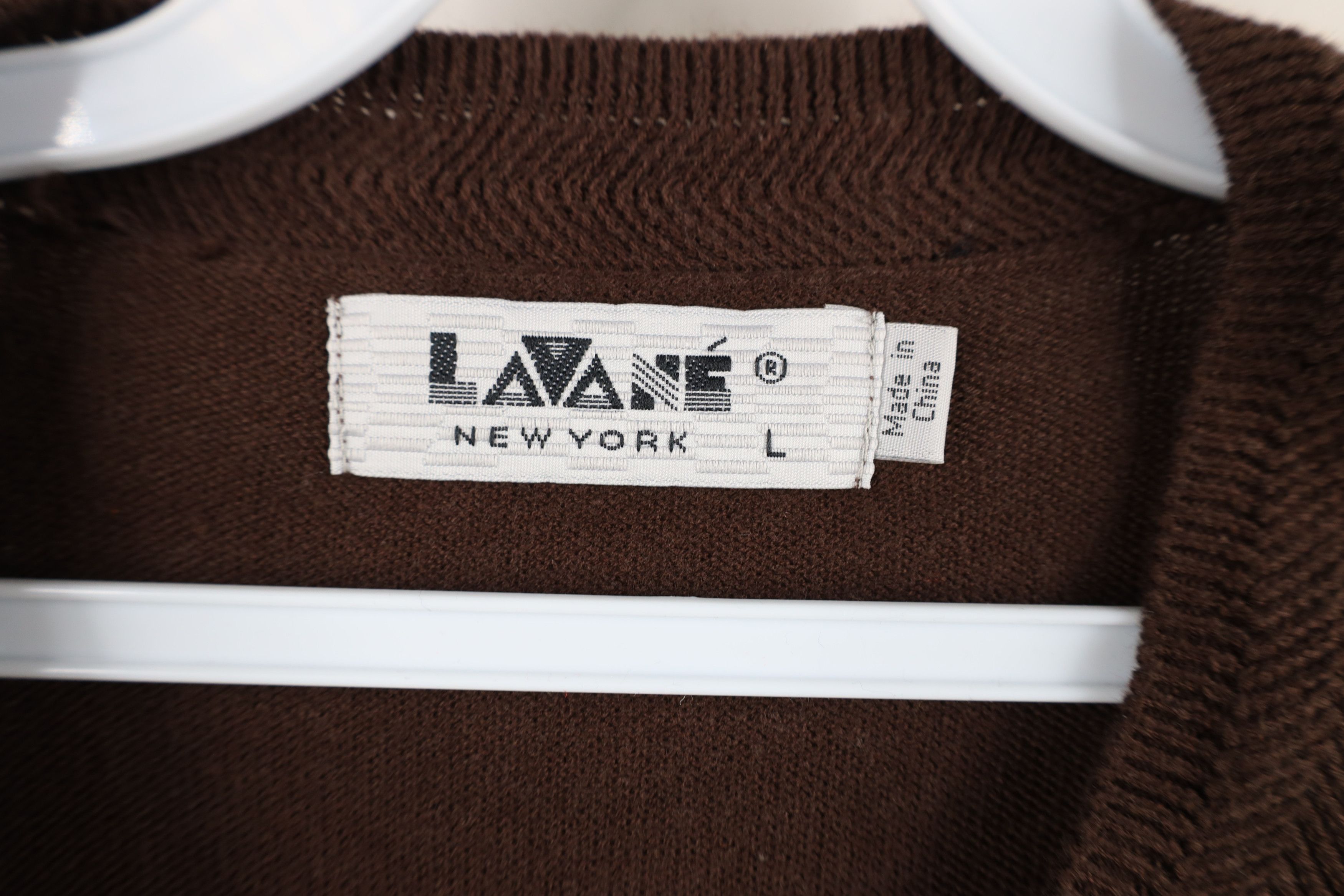 Vintage Vintage 90s Streetwear Lightweight Knit Sweater Vest Brown Size US L / EU 52-54 / 3 - 6 Thumbnail