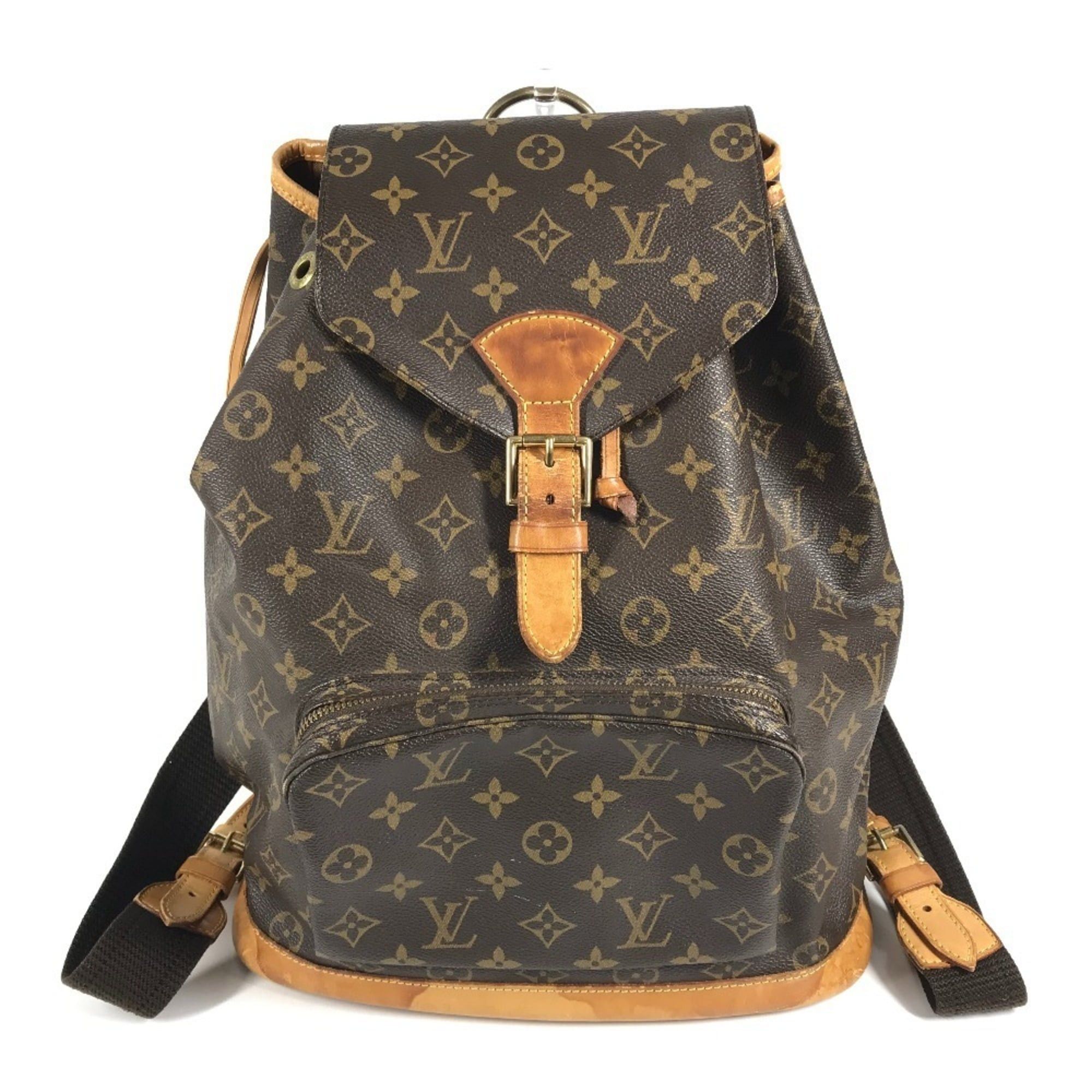 Louis Vuitton M51135 Monogram Montsouris Gm Backpack, Bag, Rucksack, Women's, Brown