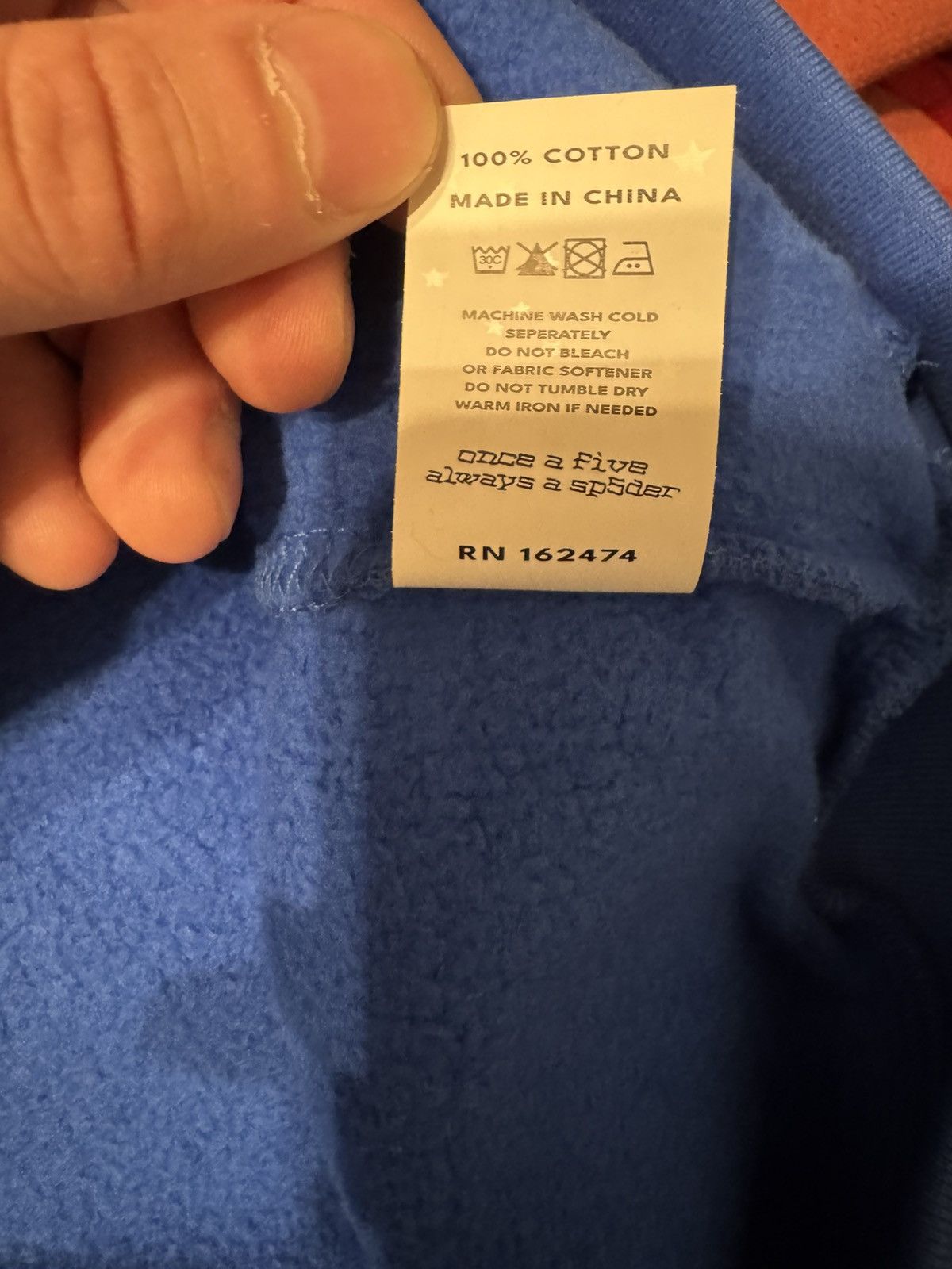 Sp5der Sp5der Angel Number Hoodie blue 555 New size large Size US L / EU 52-54 / 3 - 11 Thumbnail