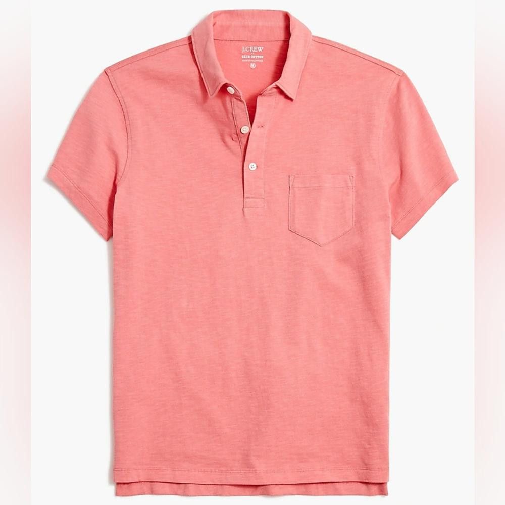 J.Crew J. Crew Men's Pink Polo Shirt Size US M / EU 48-50 / 2 - 1 Thumbnail