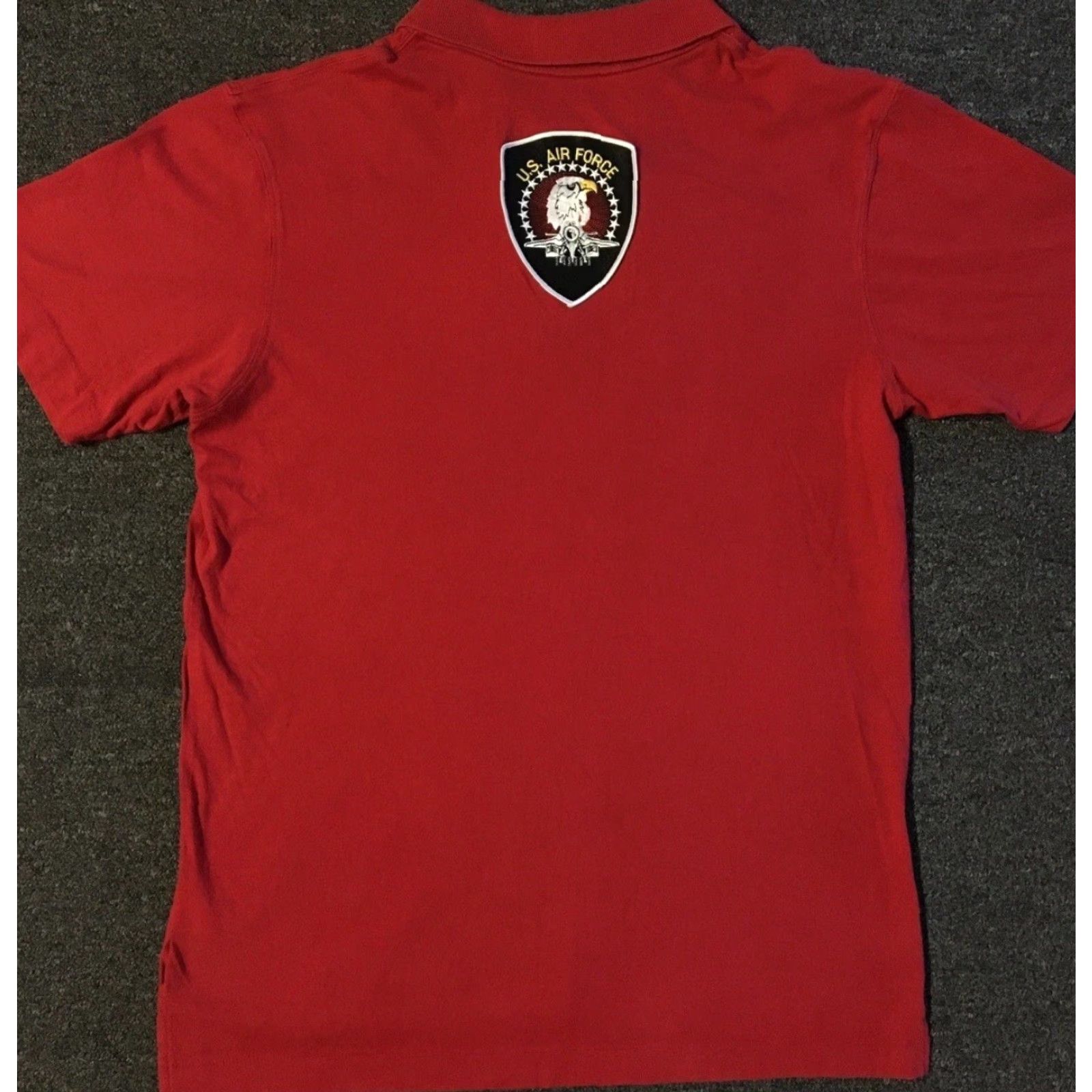 Nike VINTAGE Nike US Air Force B-1B Polo Shirt M Military Army Bomber Swoosh Eagle 90s T-Shirt Mens Red Graphic Tee Size US M / EU 48-50 / 2 - 2 Thumbnail