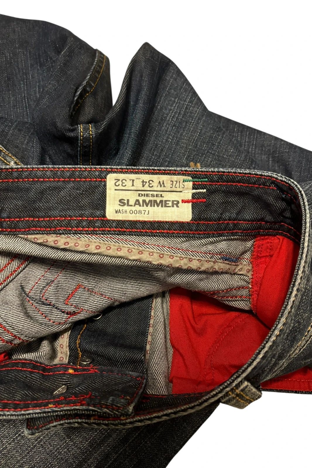 Diesel Japanese Diesel Slammer jeans with leather zips & embroidery Size US 34 / EU 50 - 6 Thumbnail