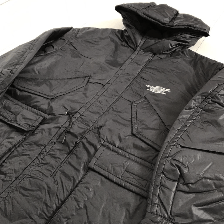 GU × Undercover UNDERCOVER × GU Flower Safety Pin Padded Nylon Coat Size US XL / EU 56 / 4 - 3 Thumbnail
