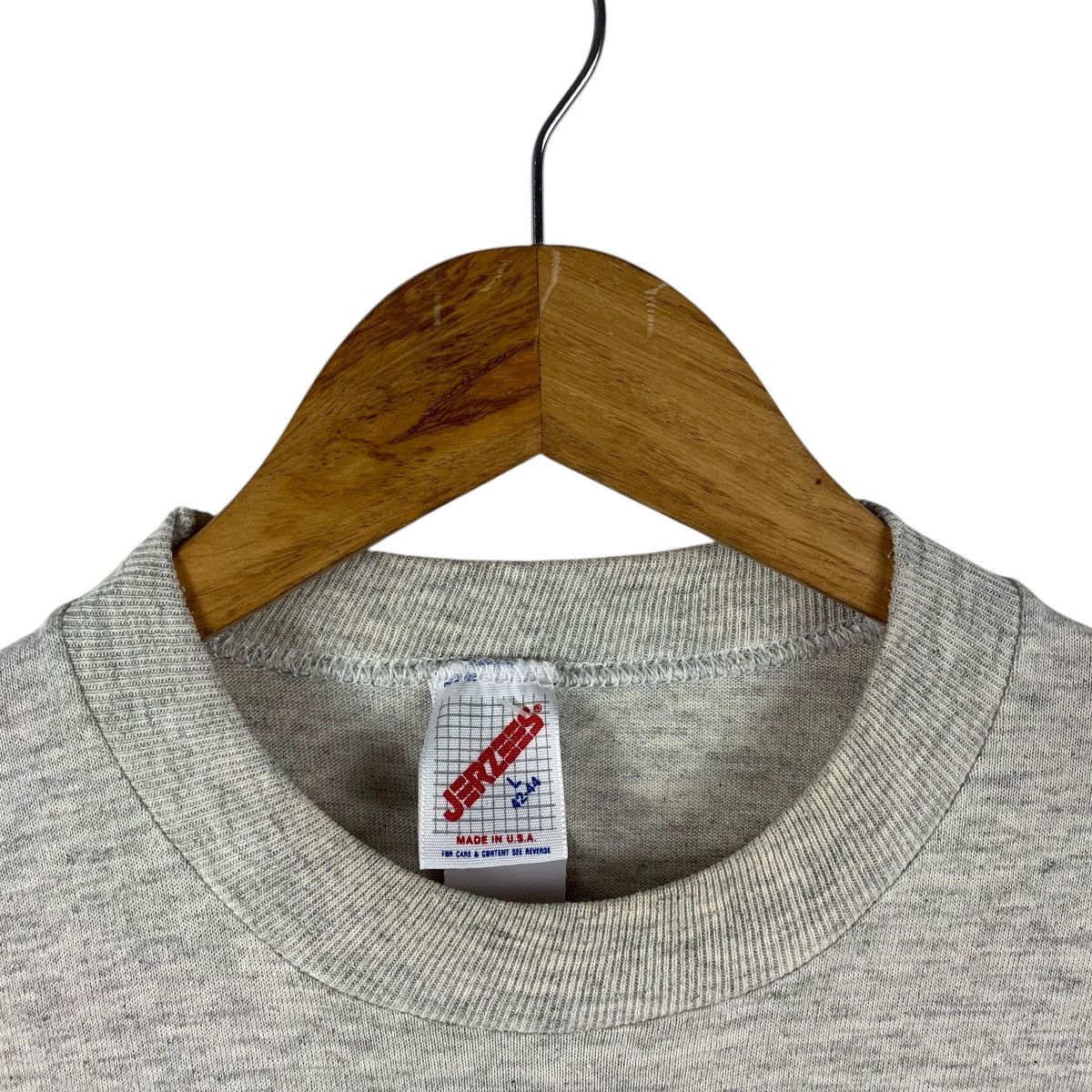 Jerzees × Vintage Vintage CLASSIC POLO old school grey colour tee Size US L / EU 52-54 / 3 - 5 Thumbnail
