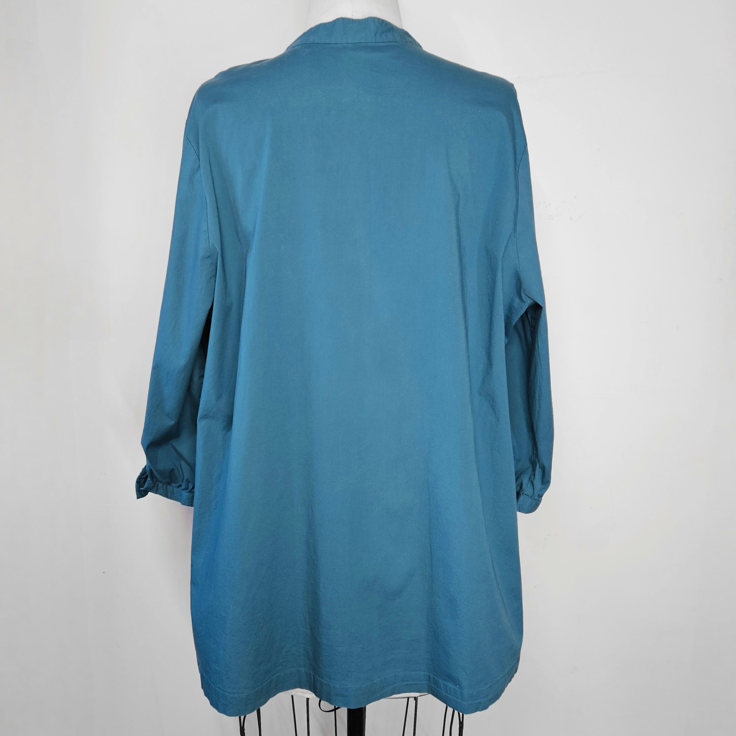 Other Dana Buchman Sze 2X Shirt Button Down 100% Cotton Beaded Size XXL / US 16-18 / IT 52-54 - 3 Thumbnail