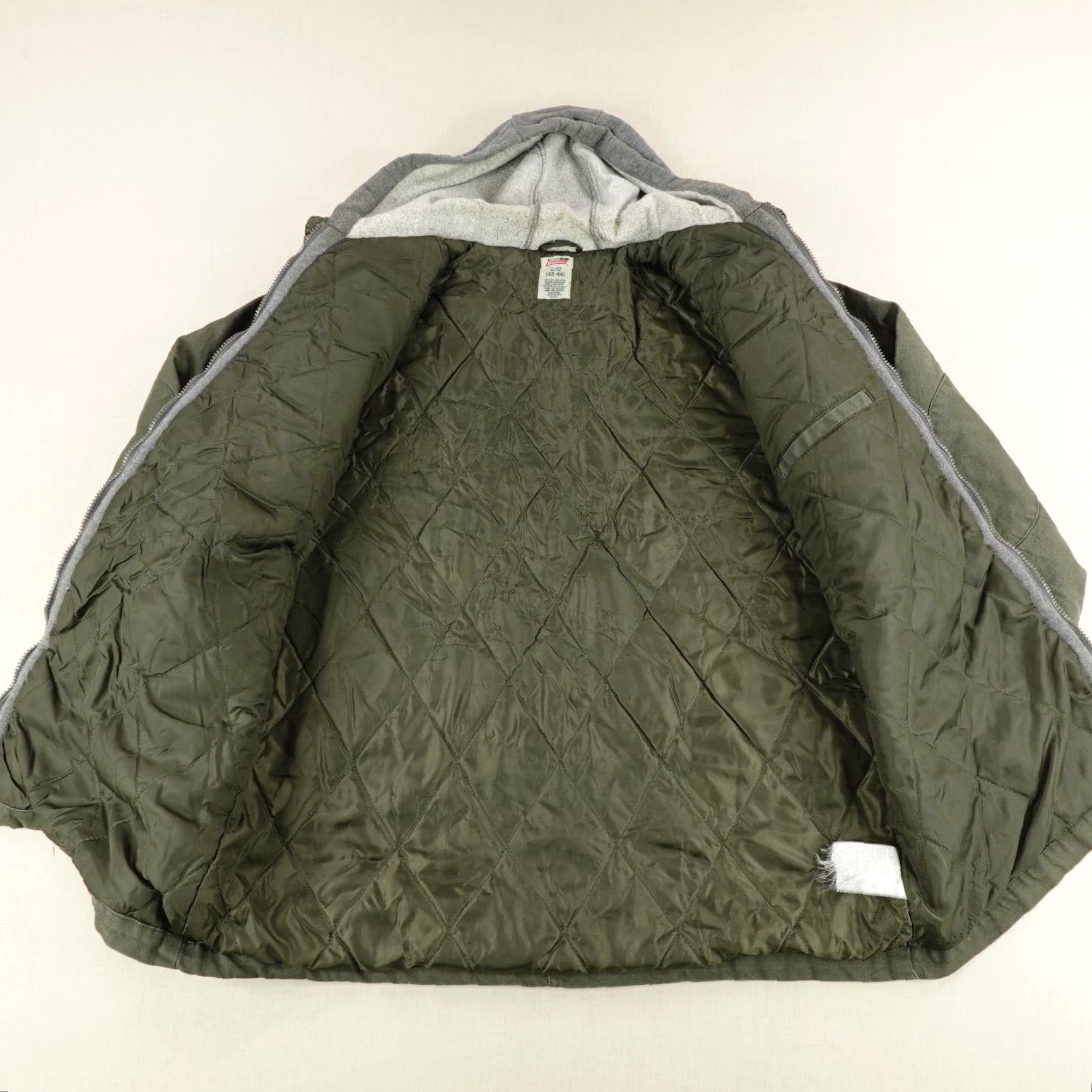 Dickies Dickies Jacket Mens Large Green Quilt Lined Chore Utility Work Coat Full Zip Up Size US L / EU 52-54 / 3 - 5 Thumbnail