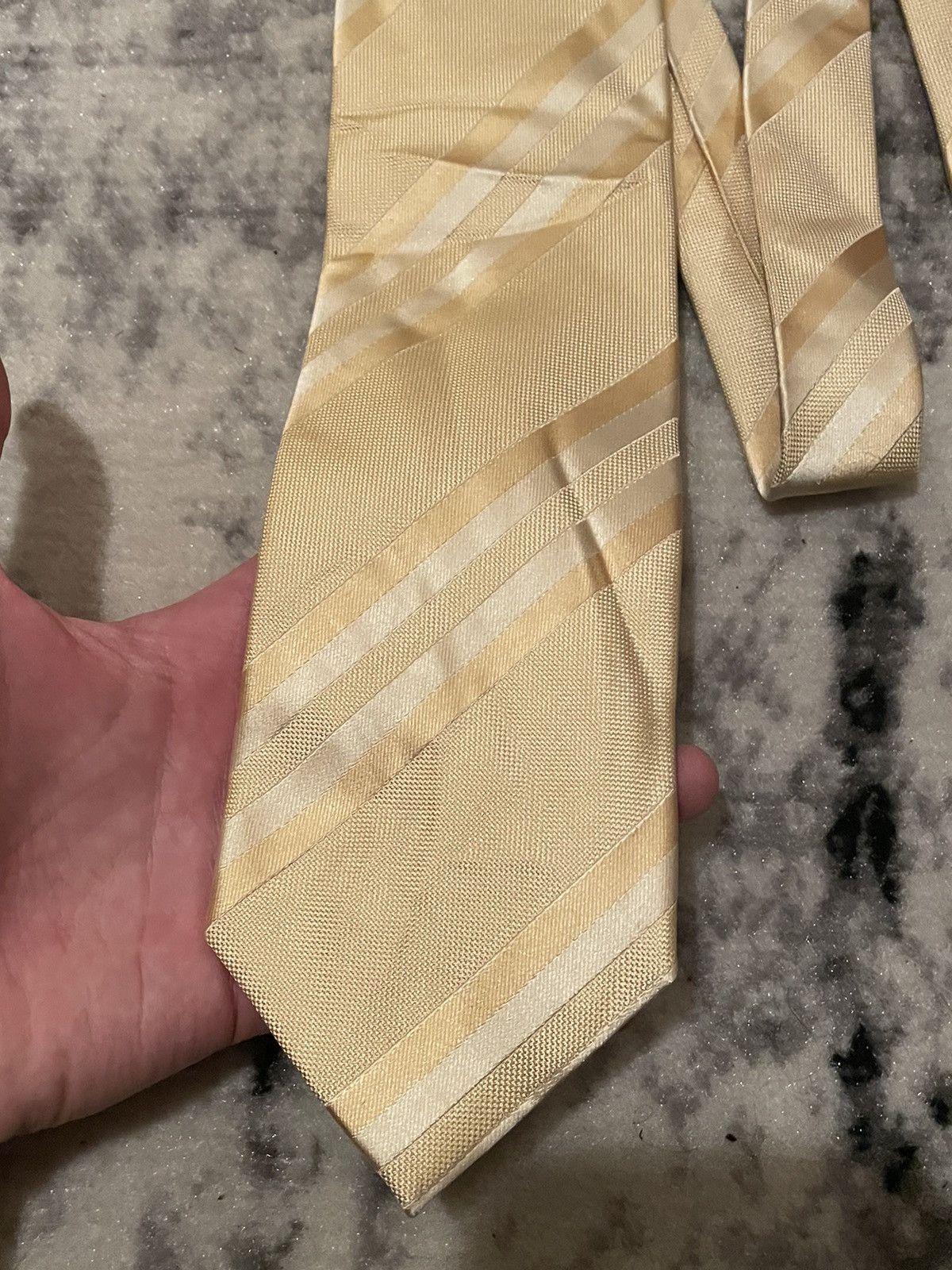 Balmain × Designer Balmain Paris Tie New Very Beatiful Color Way Gold Designer Size ONE SIZE - 4 Thumbnail