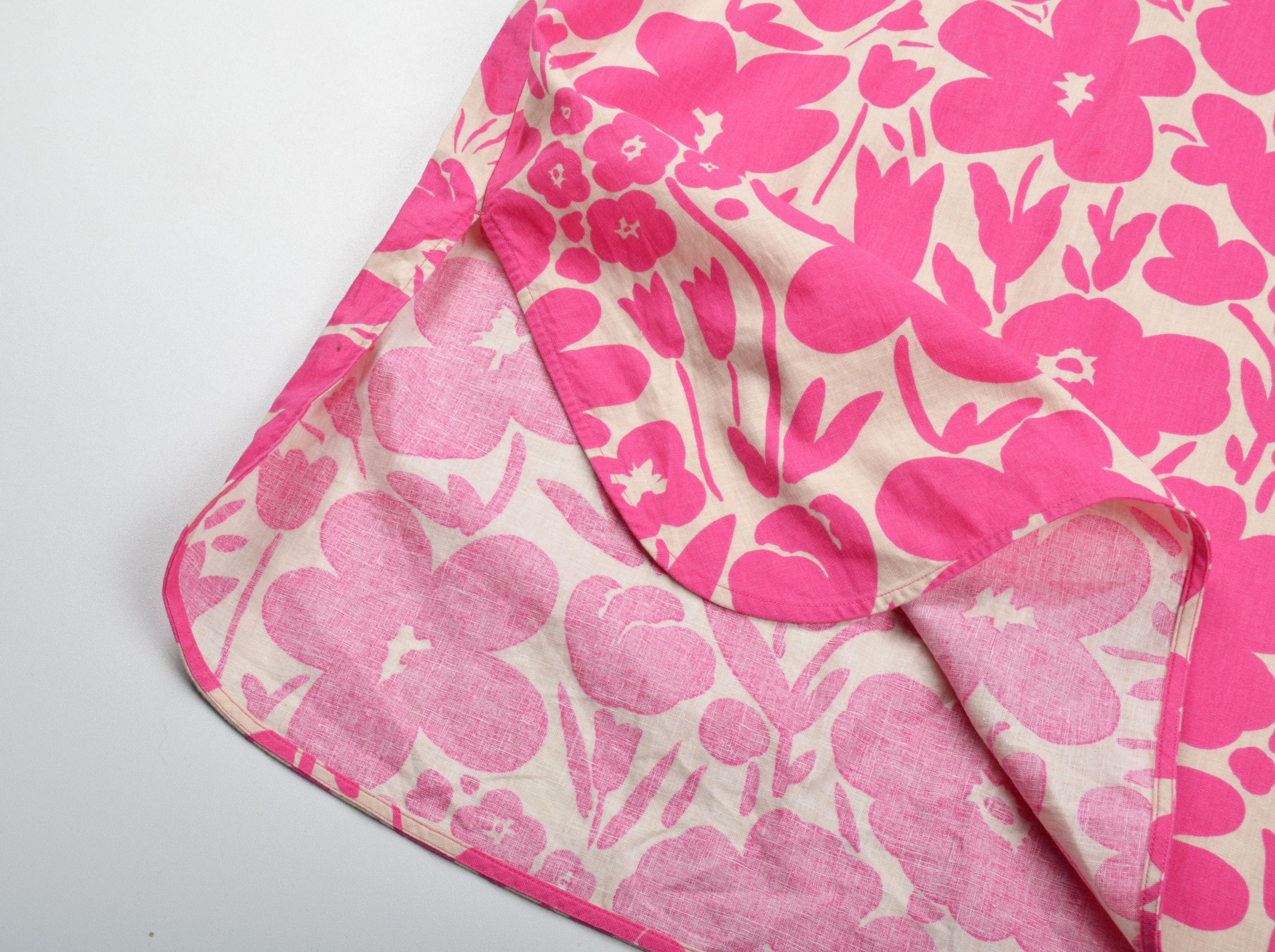 Marimekko Marimekko X Uniqlo Floral Pink Kaftan Dress Size S / US 4 / IT 40 - 7 Thumbnail