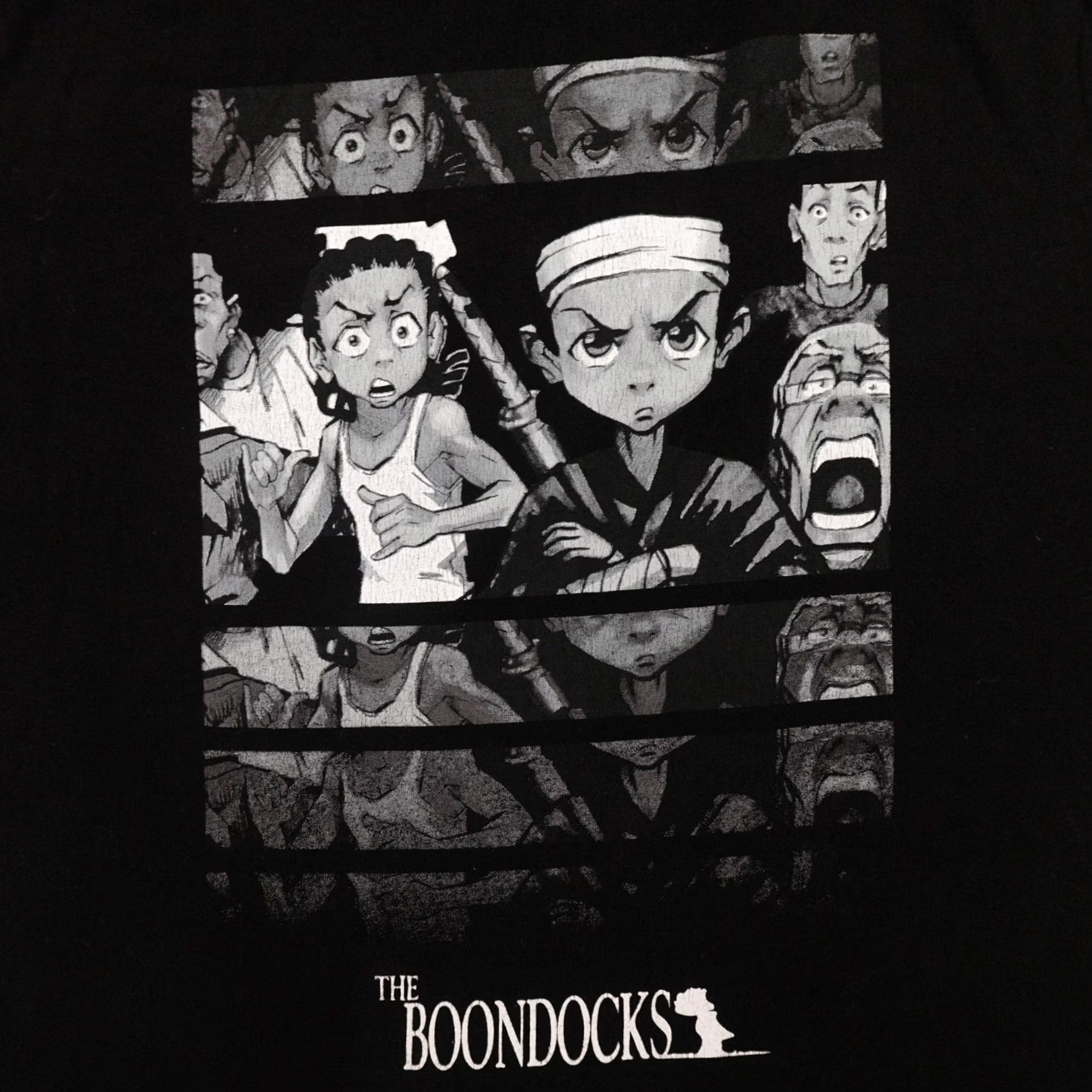Vintage Official Boondocks TShirt Adult Medium Black (21X26) Riley Huey Robert Graphic Size US M / EU 48-50 / 2 - 2 Thumbnail