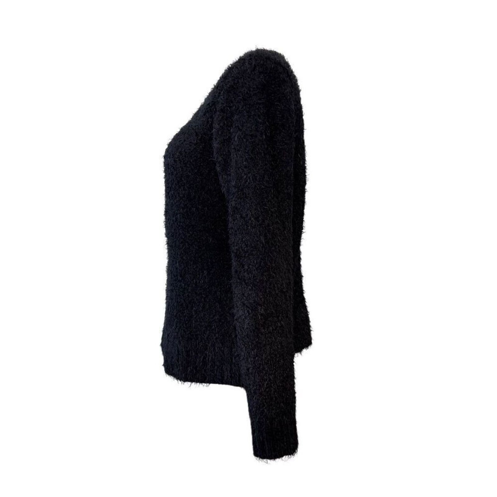 & Other Stories New Directions Petite Black Zipper Cardigan Sweater MEDIUM Size M / US 6-8 / IT 42-44 - 2 Thumbnail