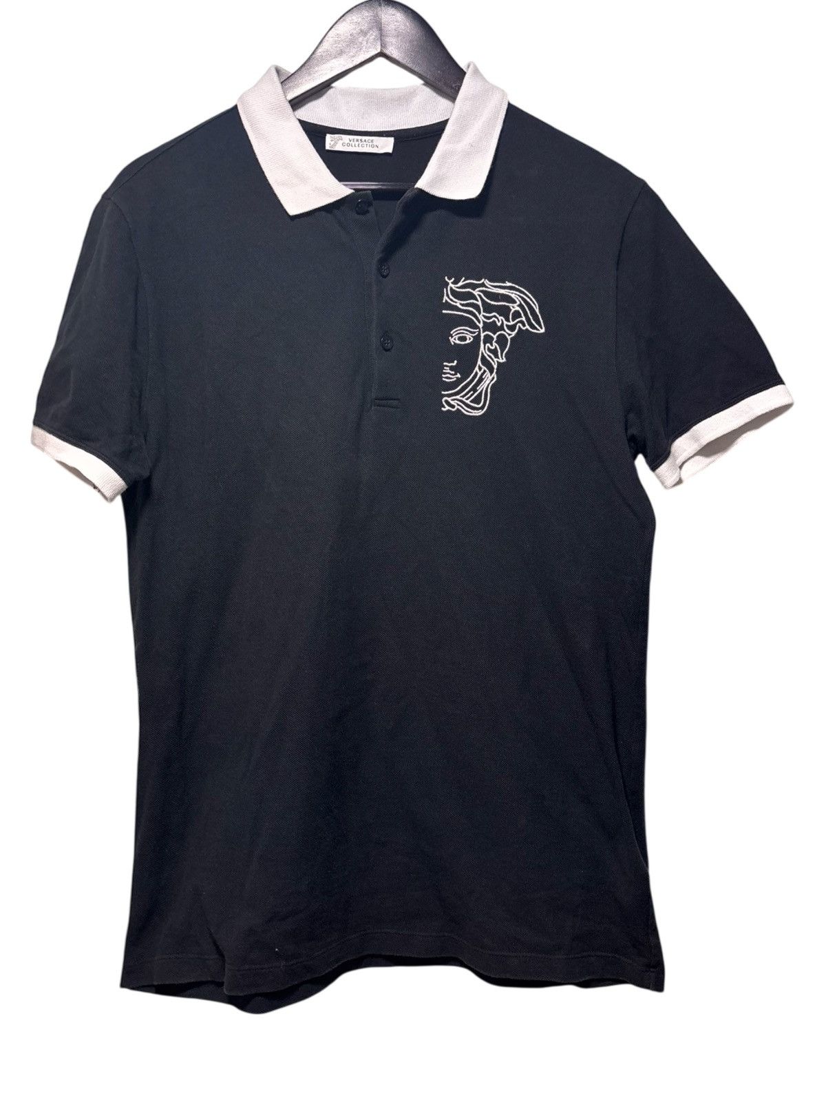 Versace Versace Mens Medusa Head Polo Size Medium Size US M / EU 48-50 / 2 - 1 Thumbnail