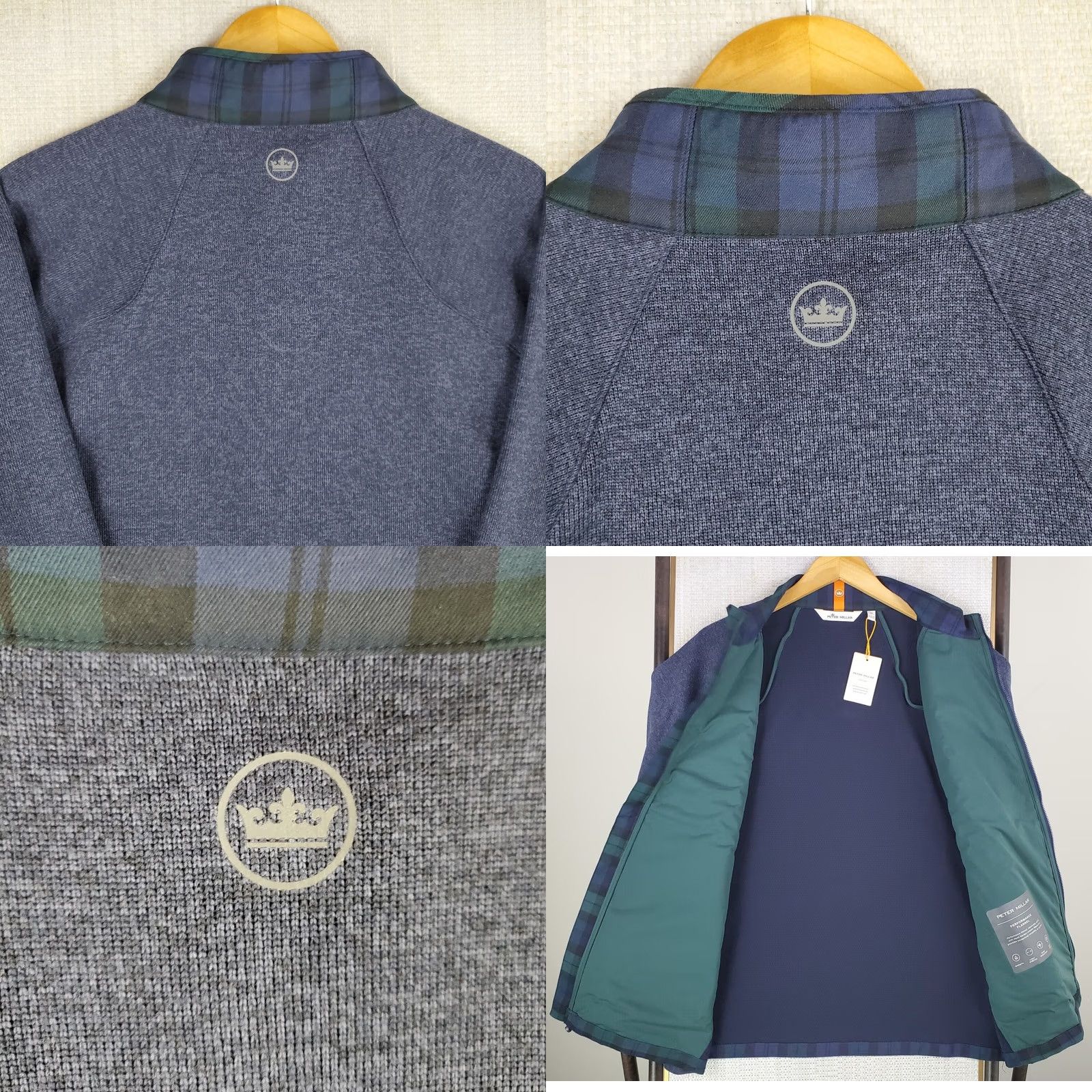 Peter Millar Peter Millar Crown Sport Full Zip Light Insulated Performance Flannel Jacket Size US XL / EU 56 / 4 - 8 Thumbnail
