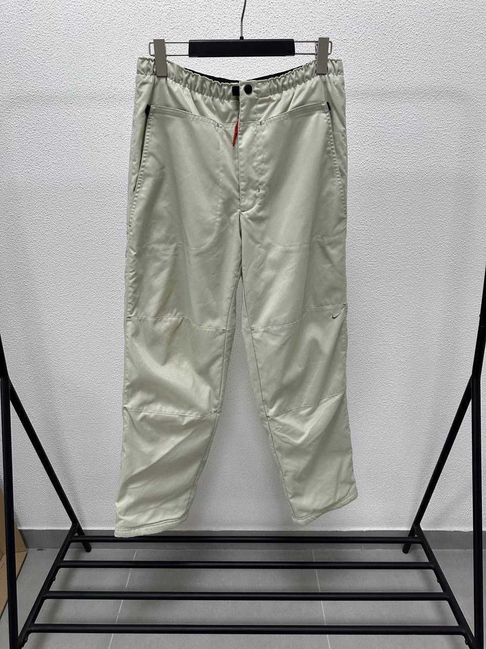 Nike × Vintage Vintage Nike y2k Beige Track Pants size M-L Size US 34 / EU 50 - 1 Thumbnail