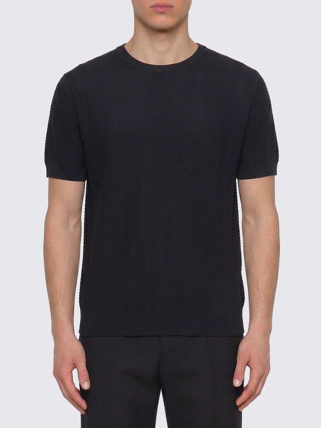 Giorgio Armani Giorgio Armani Sweater Men Black Size US L / EU 52-54 / 3 - 1 Thumbnail