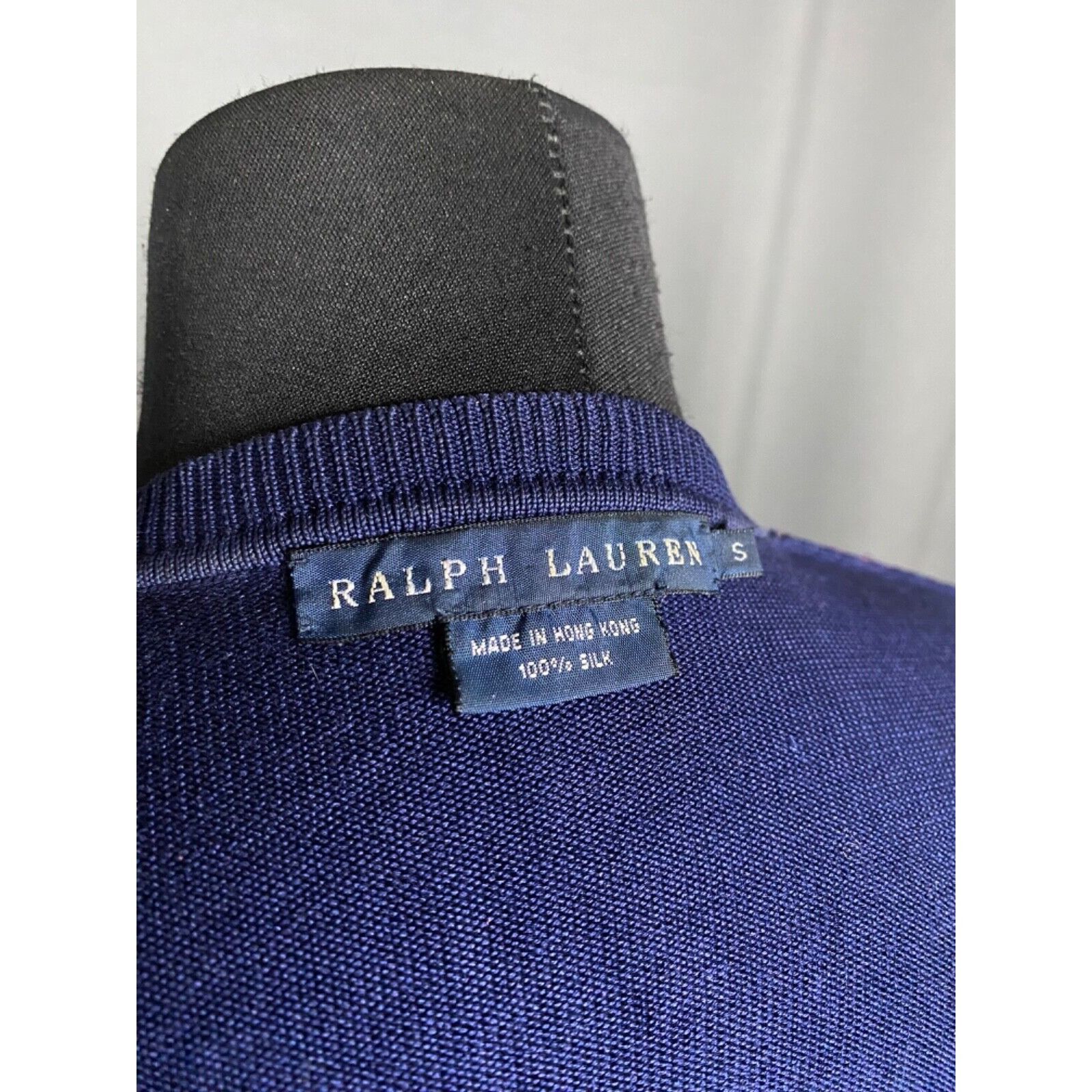 Ralph Lauren RARE! Ralph Lauren Vintage Baroque Blue Silk Cardigan Sweate Size S / US 4 / IT 40 - 8 Thumbnail
