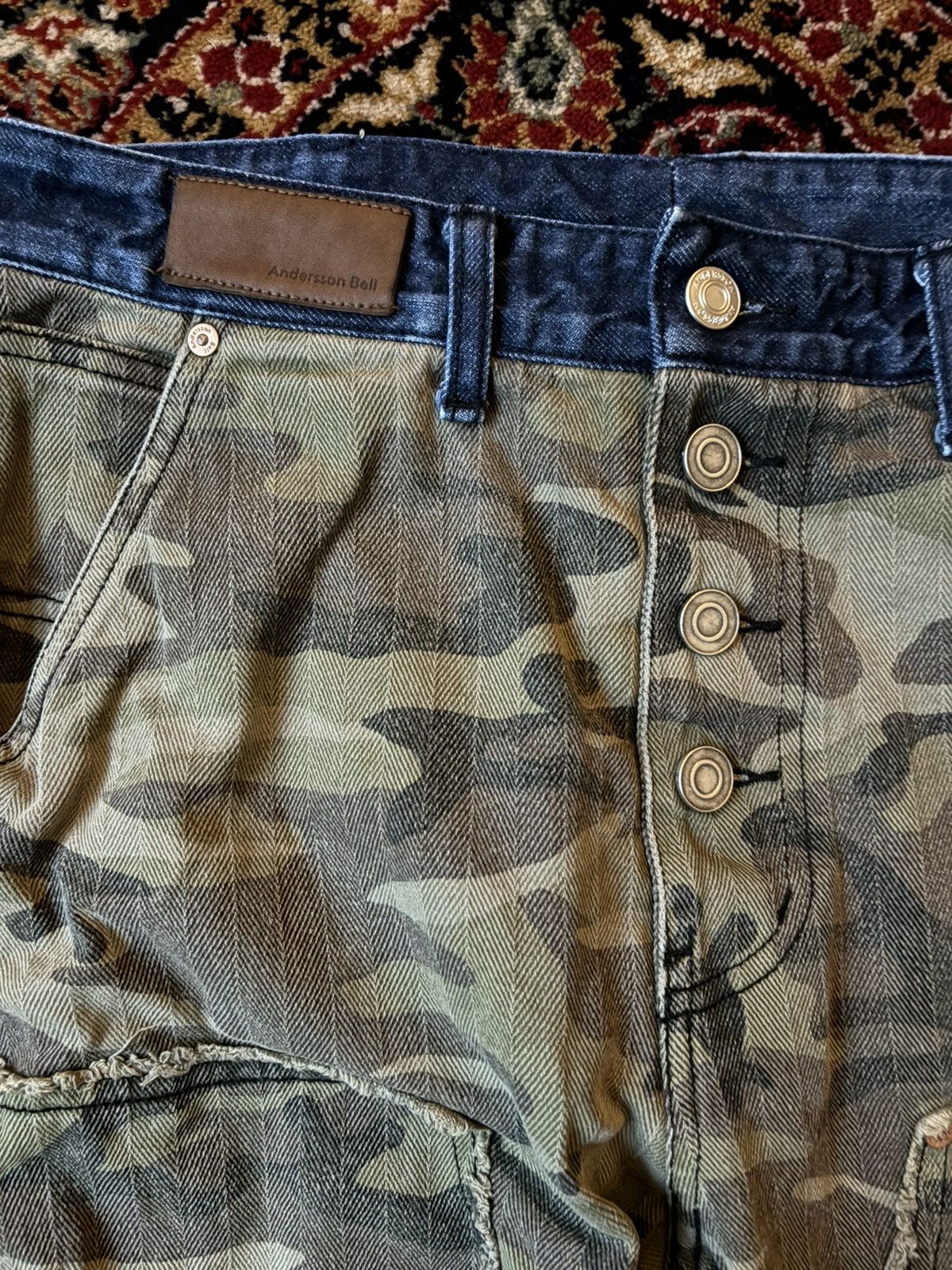 Andersson Bell Anderson Bell Customised Camo pants Size US 28 / EU 44 - 3 Thumbnail