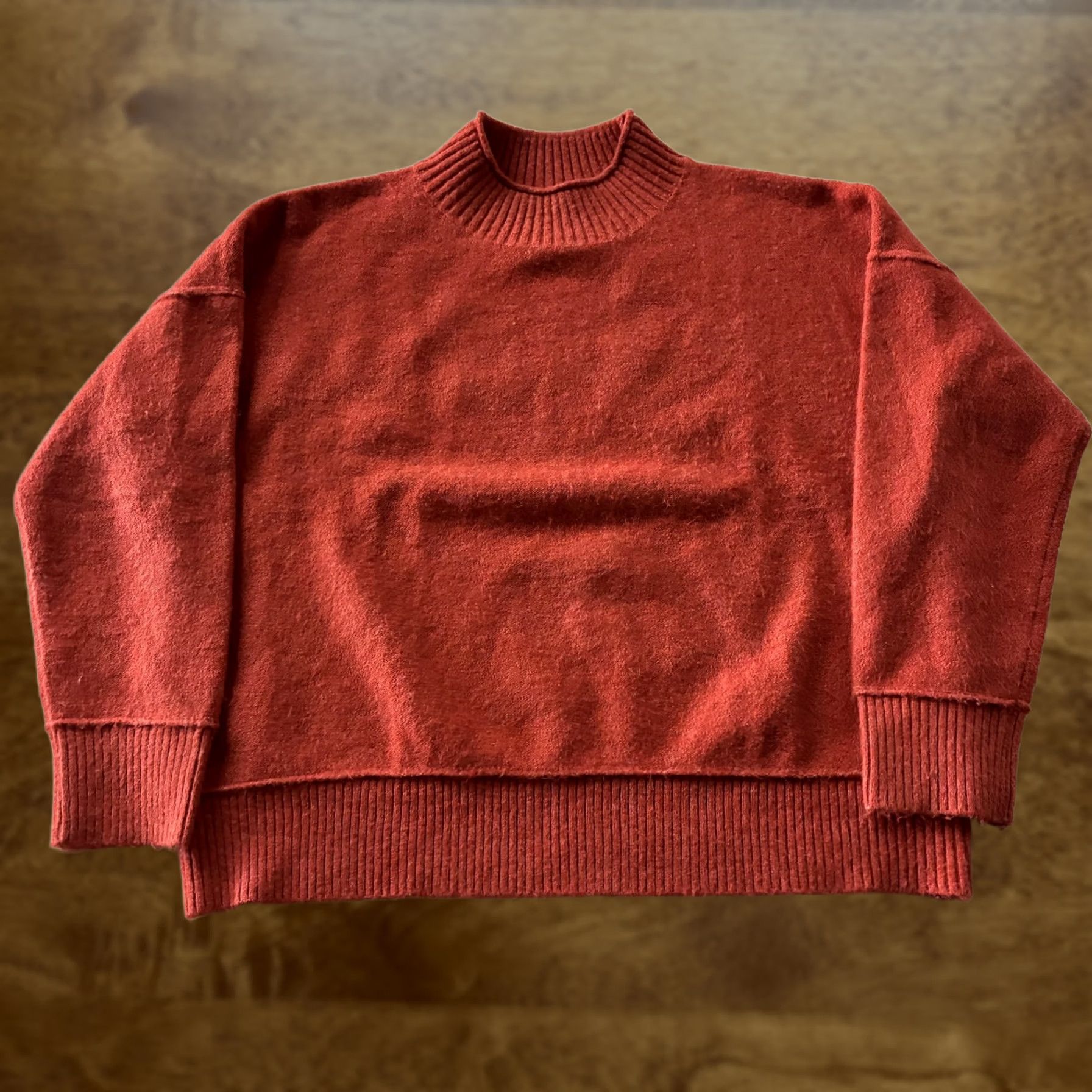 Vintage Universal Thread Goods Co. Sweater Womens XXL Orange Mock Neck Knit Pullover Size XXL / US 16-18 / IT 52-54 - 1 Thumbnail