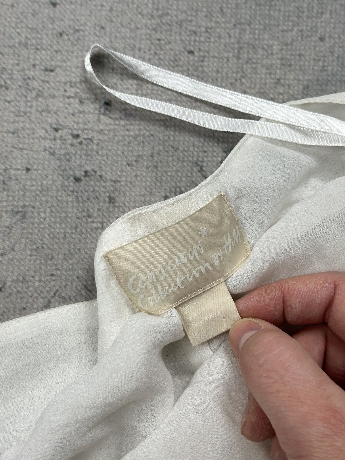 H&M H&M Conscious Collection Halter Tiered White Fairy Dress y2k Size XL / US 12-14 / IT 48-50 - 9 Thumbnail