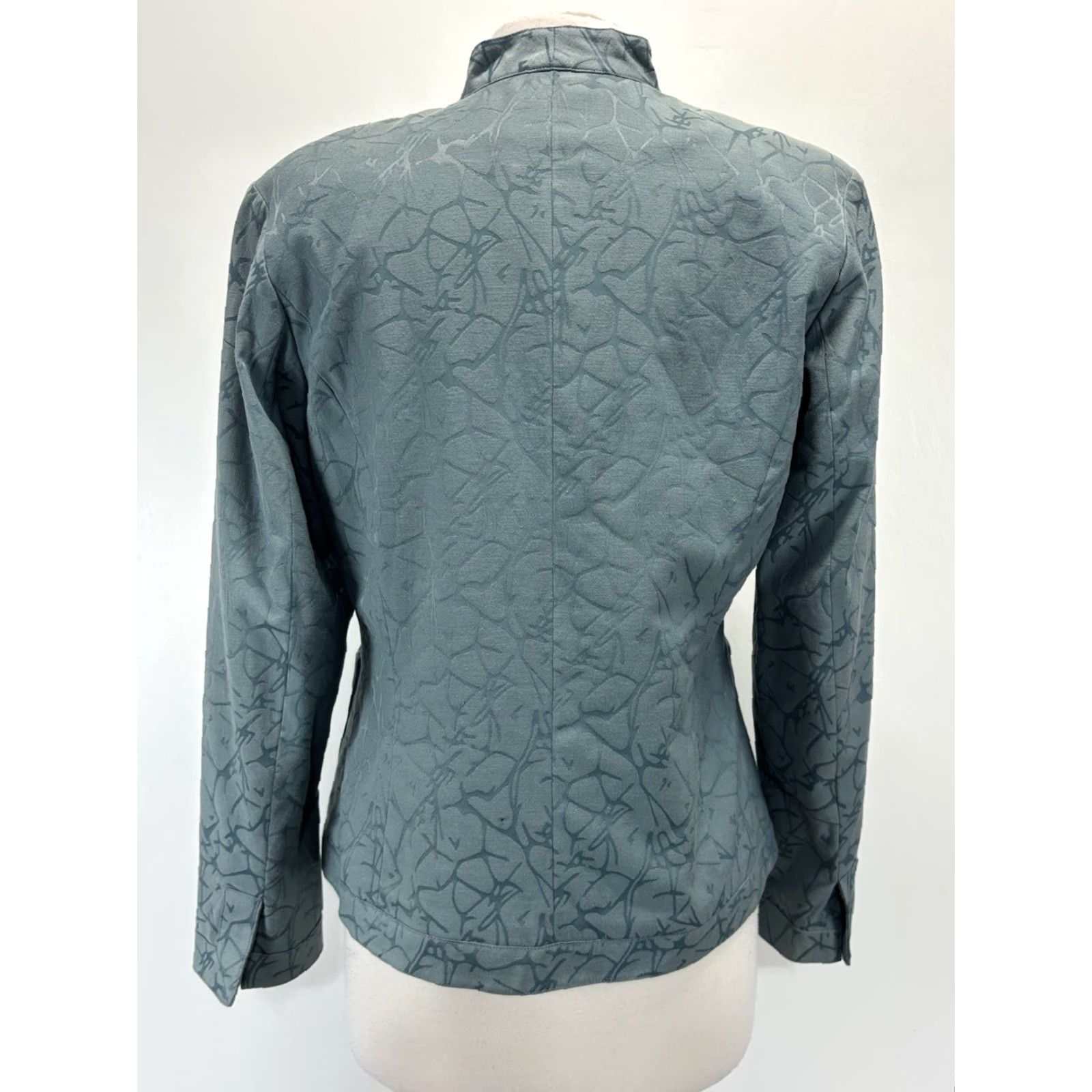 Coldwater Creek Coldwater Creek Blazer Size 8 Green Open Front Lined Career Womens Size M / US 6-8 / IT 42-44 - 3 Thumbnail