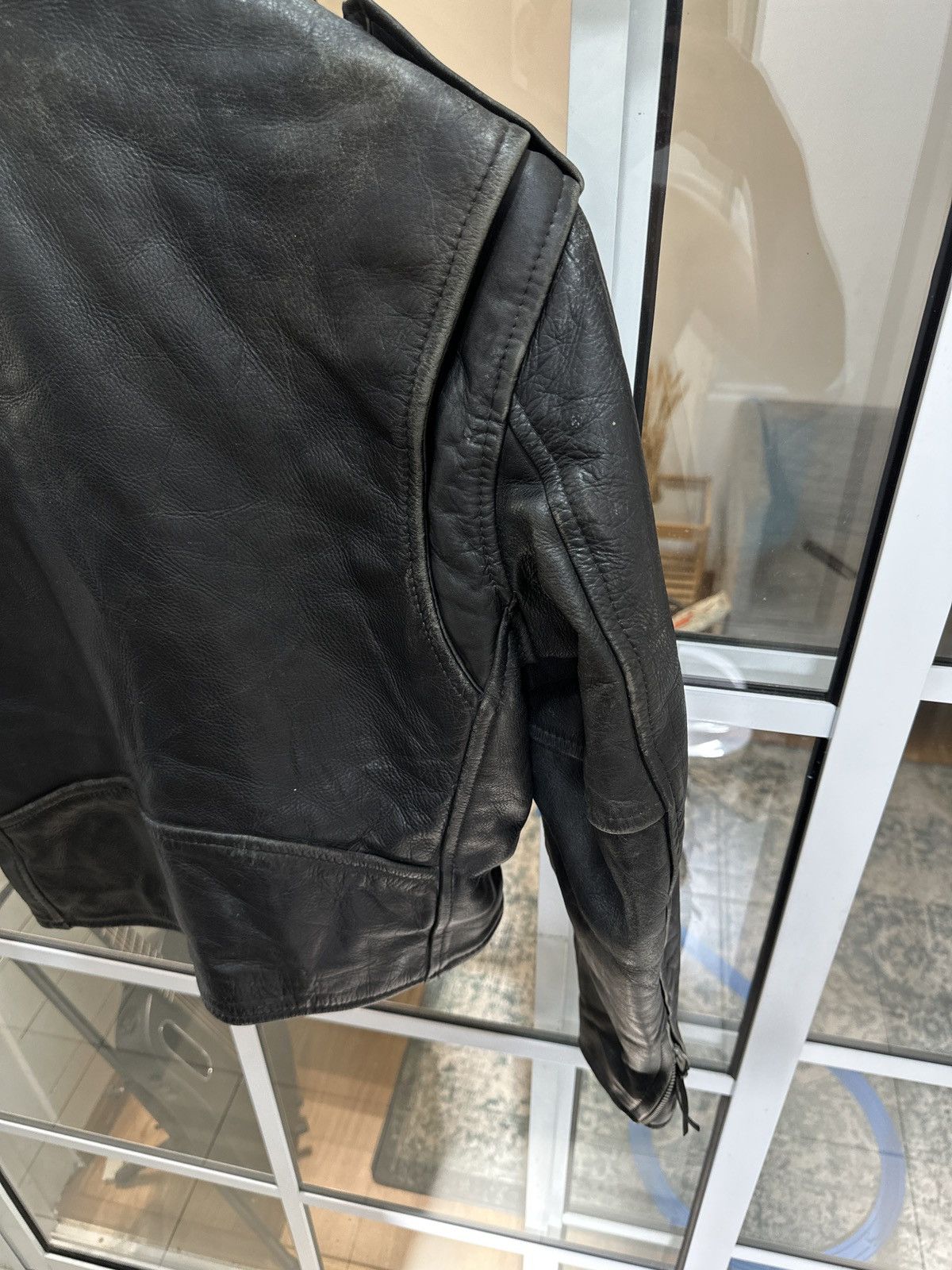 First MFG Co. 1980 First Genuine Leather Double Rider Biker Jacket Size US M / EU 48-50 / 2 - 11 Thumbnail
