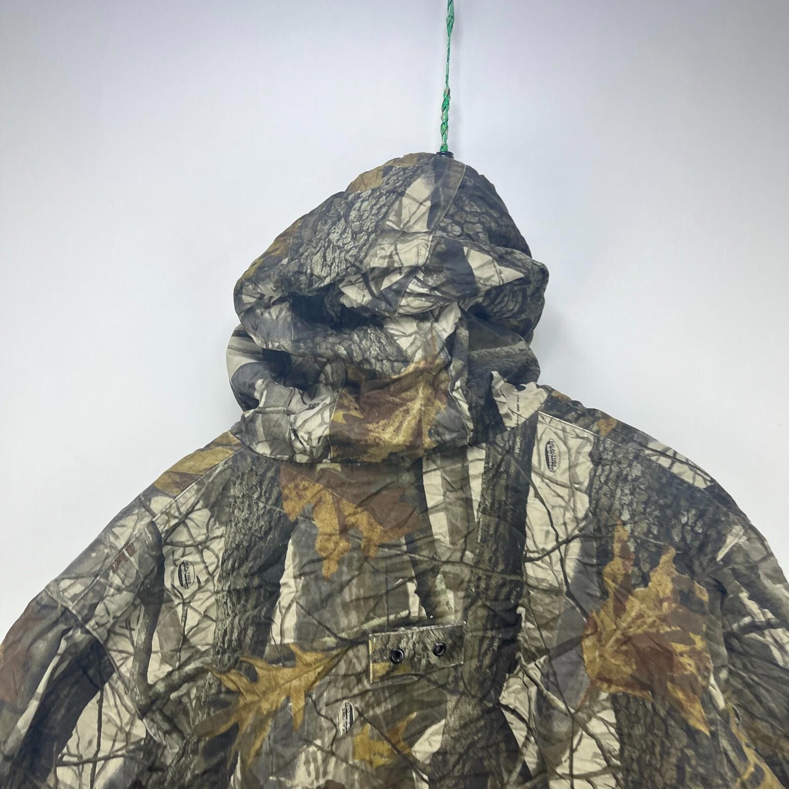 Vintage Vintage Real Tree Camo Hooded Thermal Jacket Large Size ONE SIZE - 11 Thumbnail