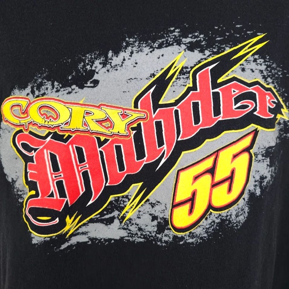 Gildan Cory Mahder T Shirt Mens Large Black Modified Racing No 55 Size US L / EU 52-54 / 3 - 3 Thumbnail