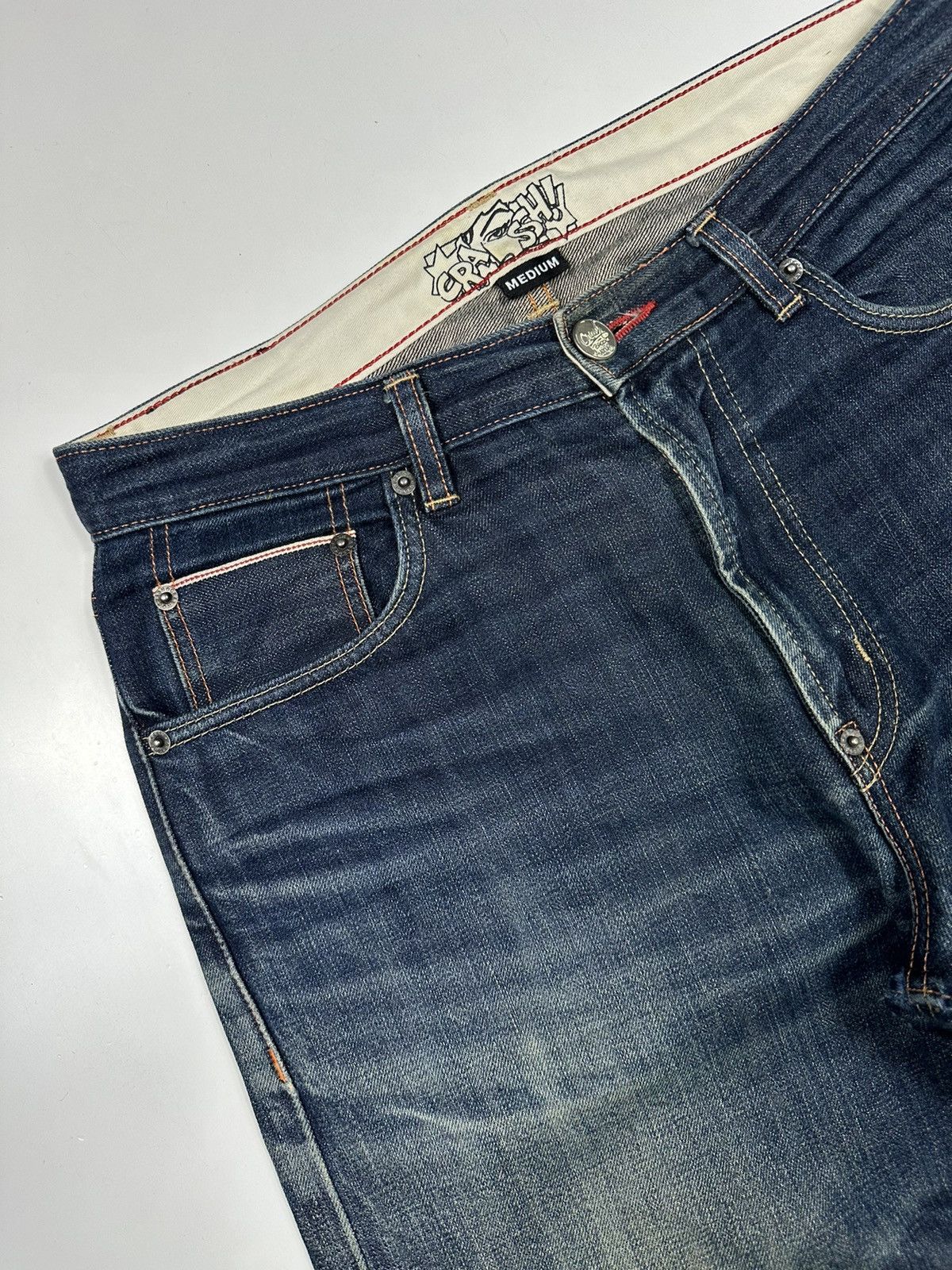 Japanese Brand × Jean Crash Brook Avenue The Bronx Nyc Selvedge Denim Jeans Size US 31 - 10 Thumbnail