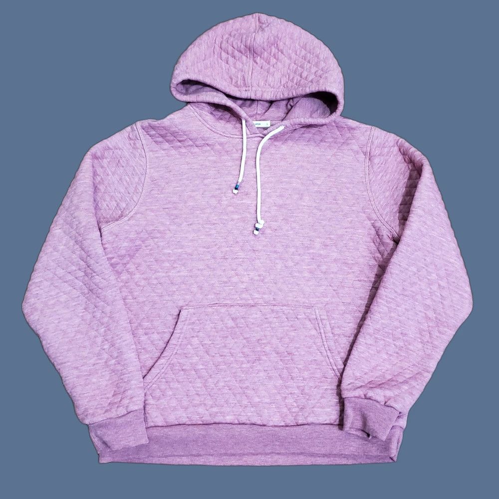 Marine Layer Marine Layer Hoodie Sweatshirt Womens L Pink Quilted Beaded Geometric Pocket Crew Neck Hooded Pullover Knit Size L / US 10 / IT 46 - 1 Thumbnail