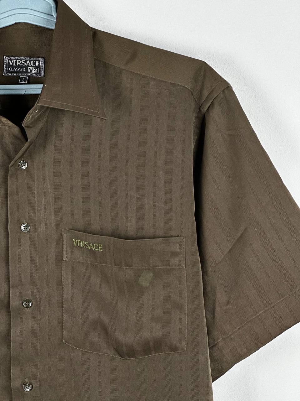 Versace Vintage Versace Classic V2 Shirt Luxury 90s Size US L / EU 52-54 / 3 - 4 Thumbnail