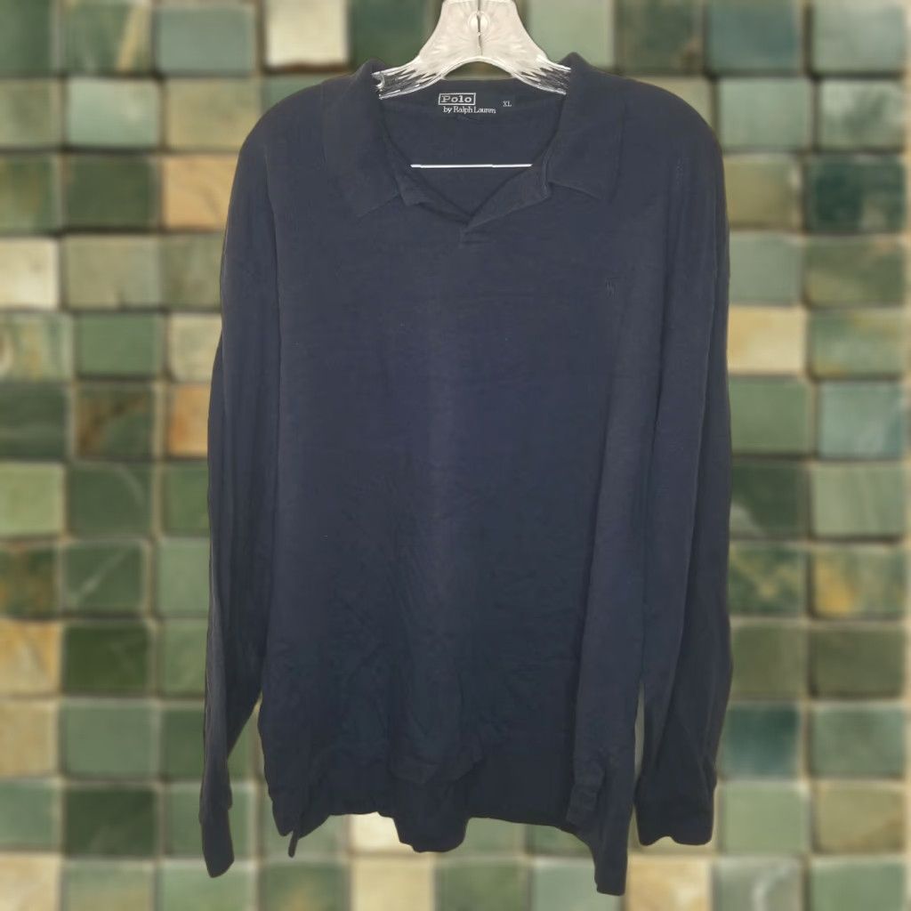 Polo Ralph Lauren Polo Ralph Lauren Polo Long Sleeve Shirt XL Blue Mens Size US XL / EU 56 / 4 - 1 Thumbnail