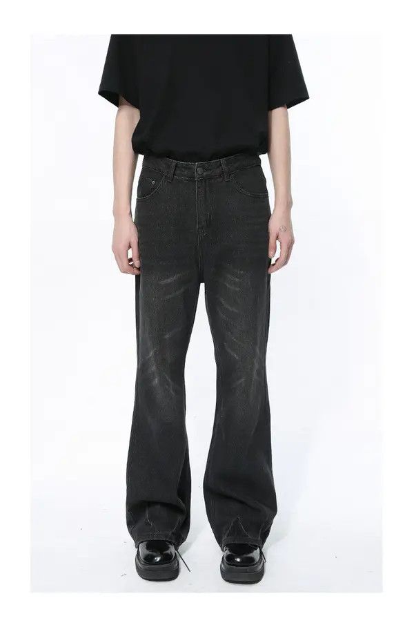 Japanese Brand Nozomi x Sara Vintage Black Loose Washed Bootcut Jeans Size US 32 / EU 48 - 1 Thumbnail