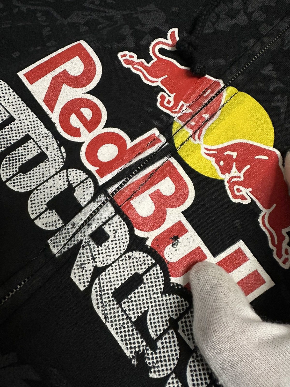 Alpinestars Alpinestars Spell Out Red Bull Motocross Racing Zip Hoodie Size US L / EU 52-54 / 3 - 7 Thumbnail