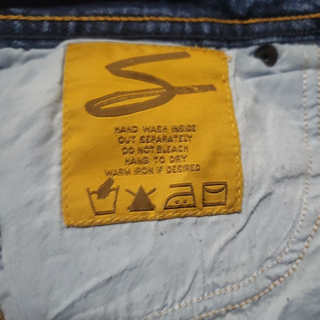 Seven 7 Seven 7 Classic Flare Stretch Blue Jeans Size 31 Inseam 34" Size 31" - 10 Thumbnail