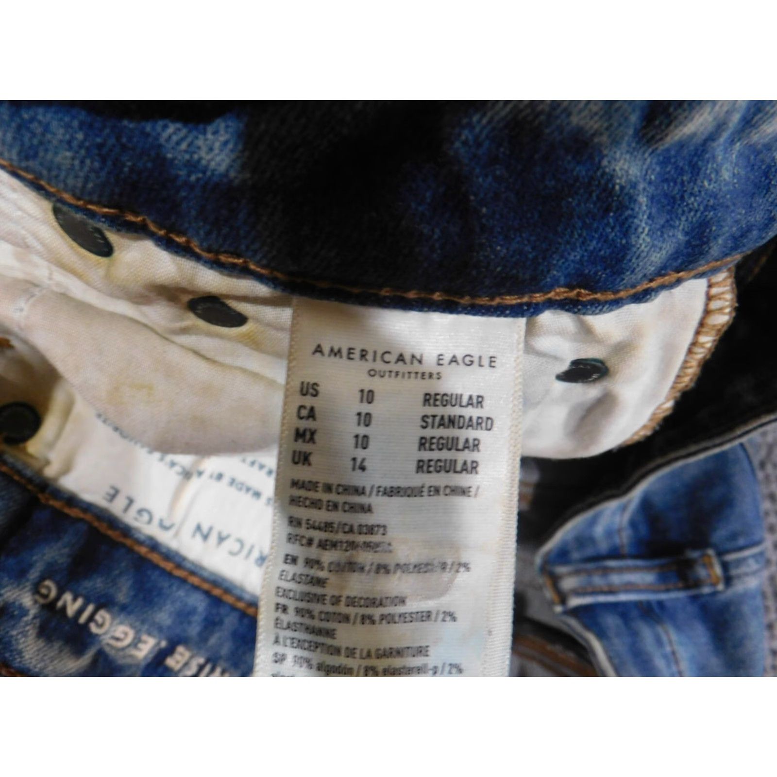 American Eagle Outfitters American Eagle Outfitters Jegging Jeans Womens Size 10 Black Stretch Denim High Rise 30 Inseam Size 30" / US 8 / IT 44 - 7 Thumbnail