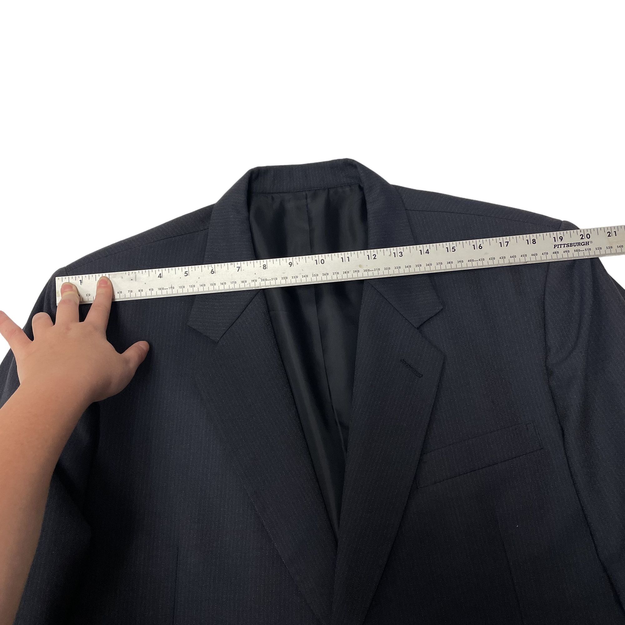 Other Vtg BESPOKE Navy Blue Sport Coat ROCKABILLY Jacket Size 44S - 8 Thumbnail