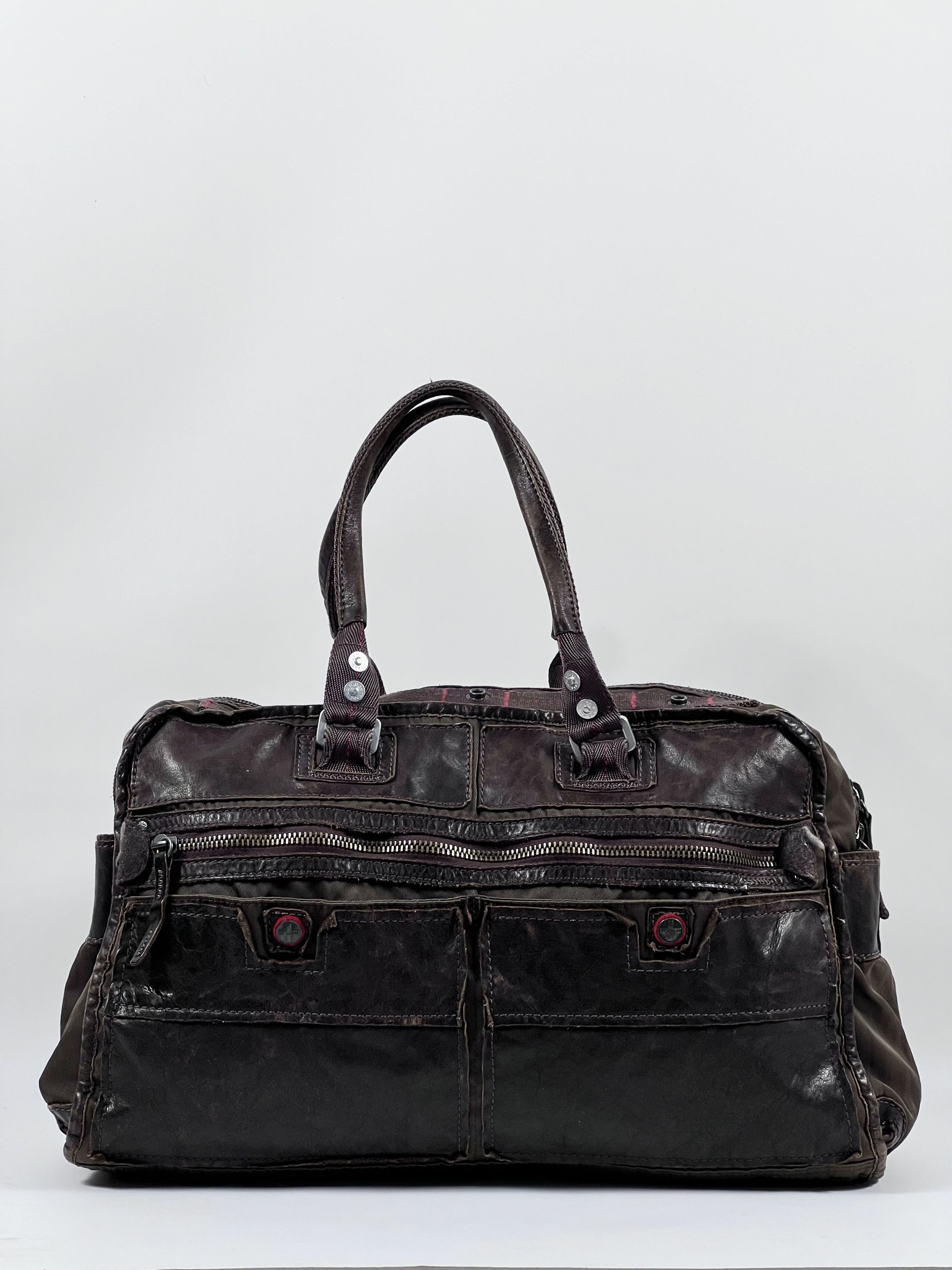 image of Tough Jeansmith Military Hand Bag in Brown, Men's