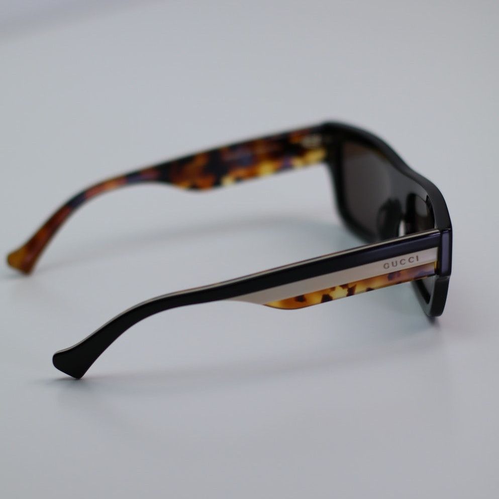 Gucci Gucci Sunglasses GG1301S 003 Black Dark Brown Men Authentic Size ONE SIZE - 7 Thumbnail