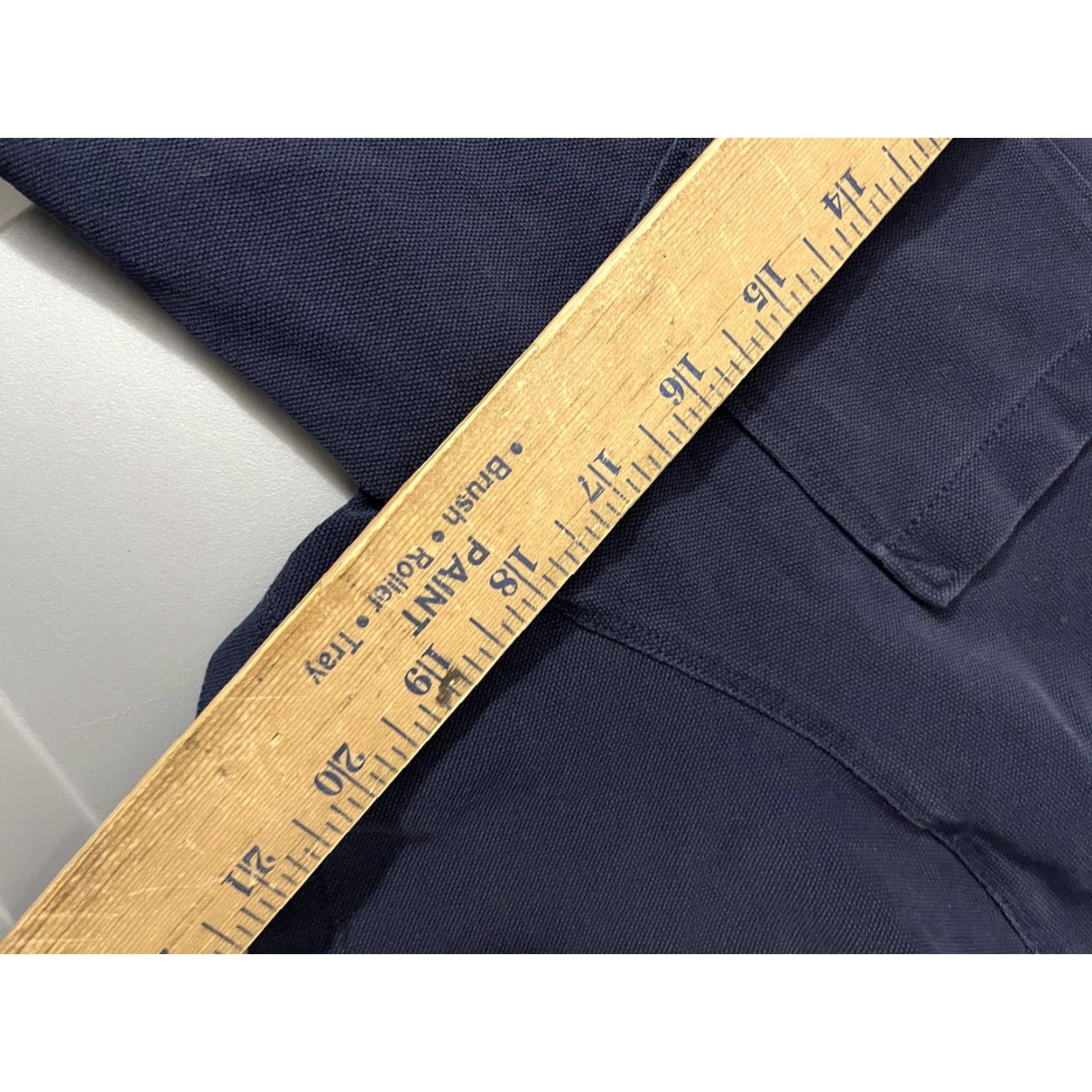 Banana Republic Banana Republic Polo Shirt Mens Medium Navy Blue Herringbone Stretch Slim Fit Short Sleeve Size US M / EU 48-50 / 2 - 6 Thumbnail