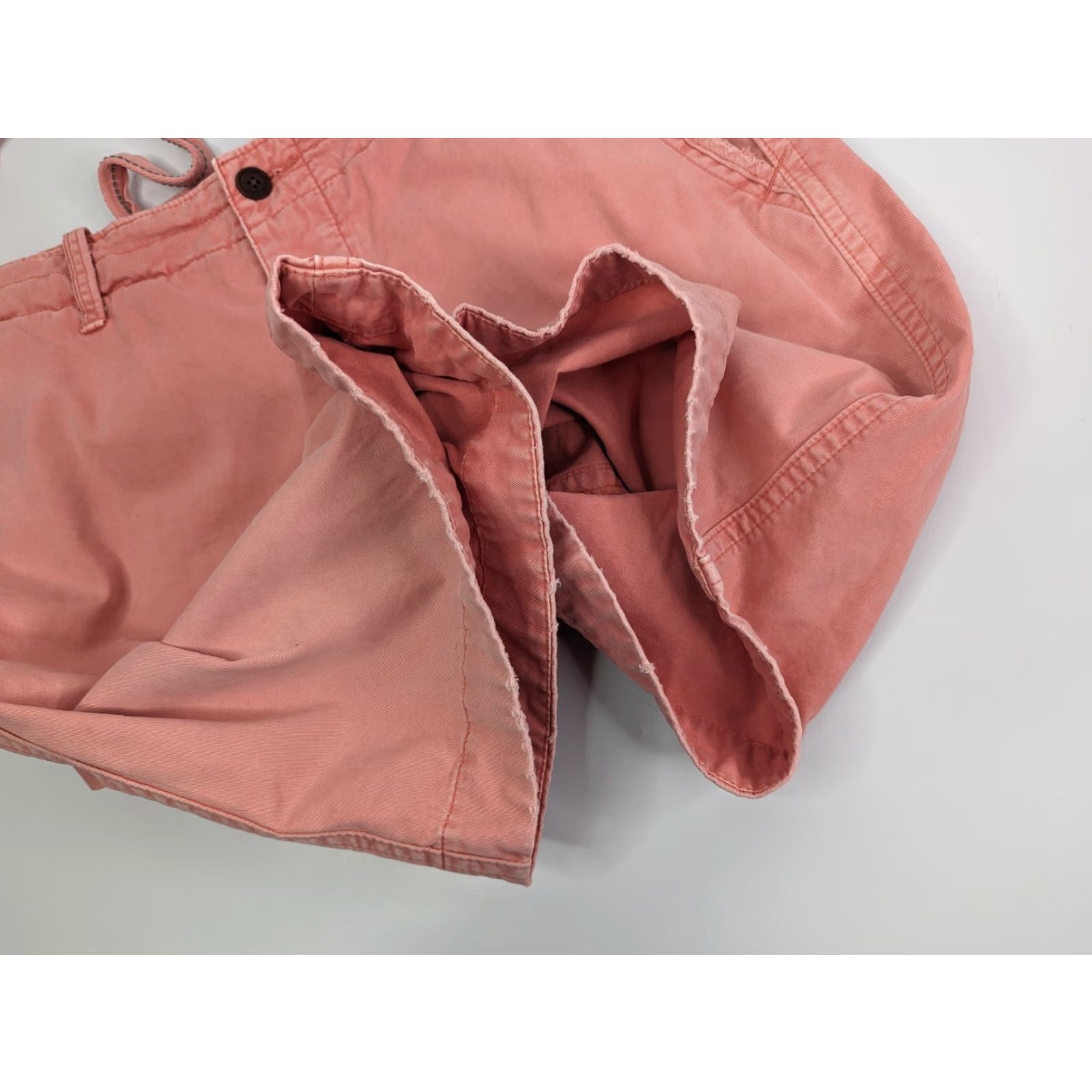 Abercrombie & Fitch VINTAGE Abercrombie & Fitch Shorts Men 34 Pink Button Fly Thick Twill Cotton Flat Front Chino Beach Casual Size US 34 / EU 50 - 7 Thumbnail