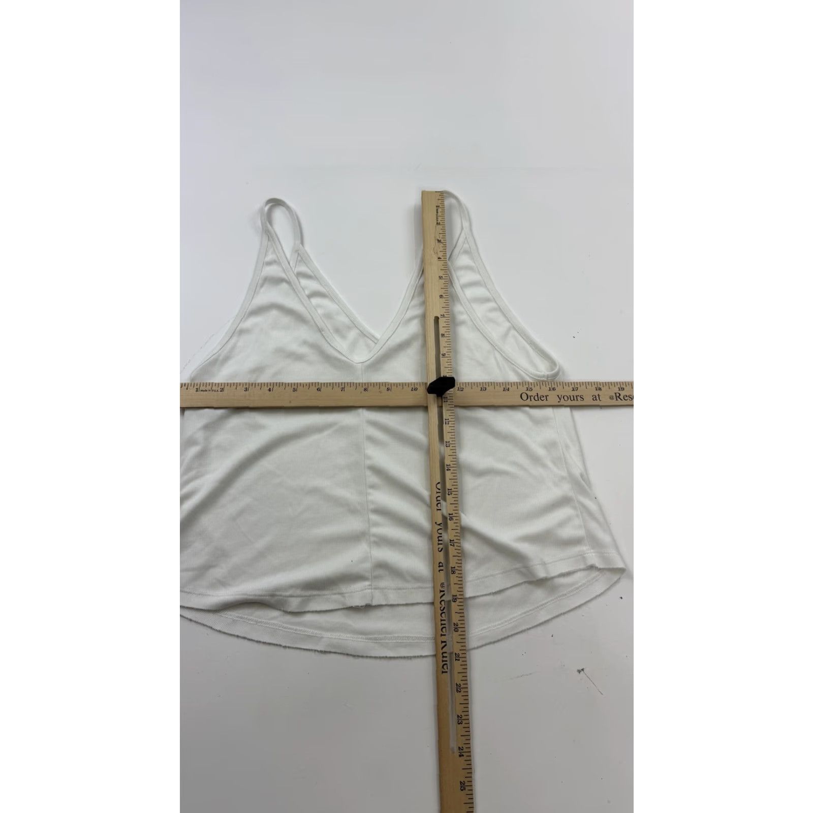 Free People Free People Intimately Cami Womens Small White Seamless Ribbed V Neck Cropped Size ONE SIZE - 4 Thumbnail