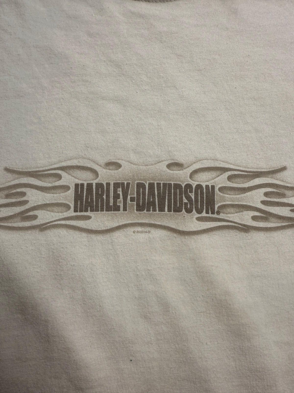 Harley Davidson 2003 Harley Davidson White Flame Long Sleeve Size US L / EU 52-54 / 3 - 5 Thumbnail
